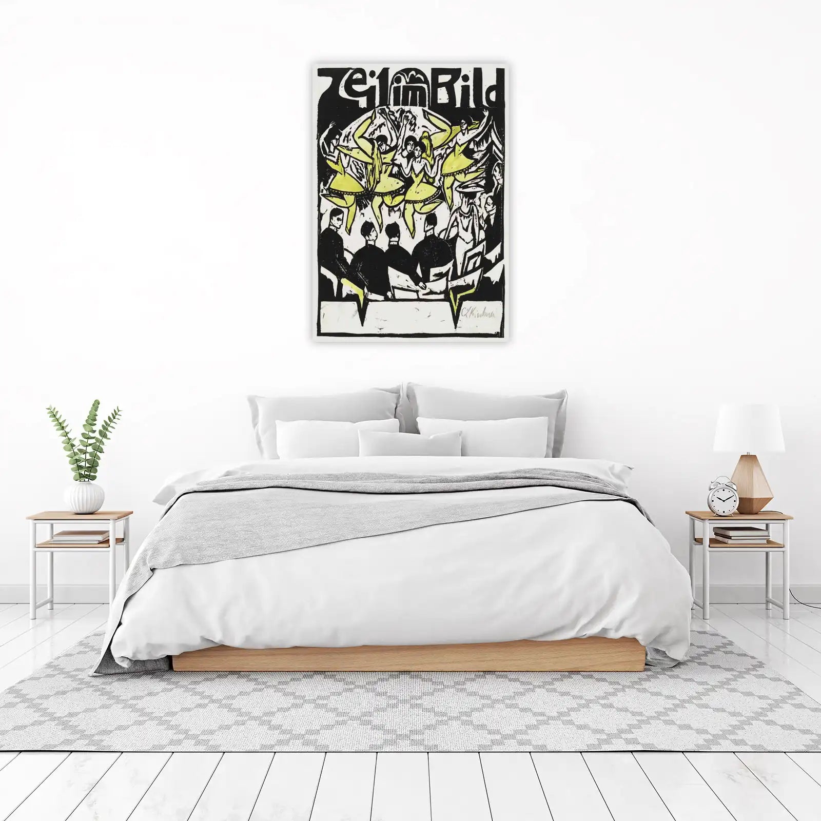 Vibrant Yellow Dancers Wall Art