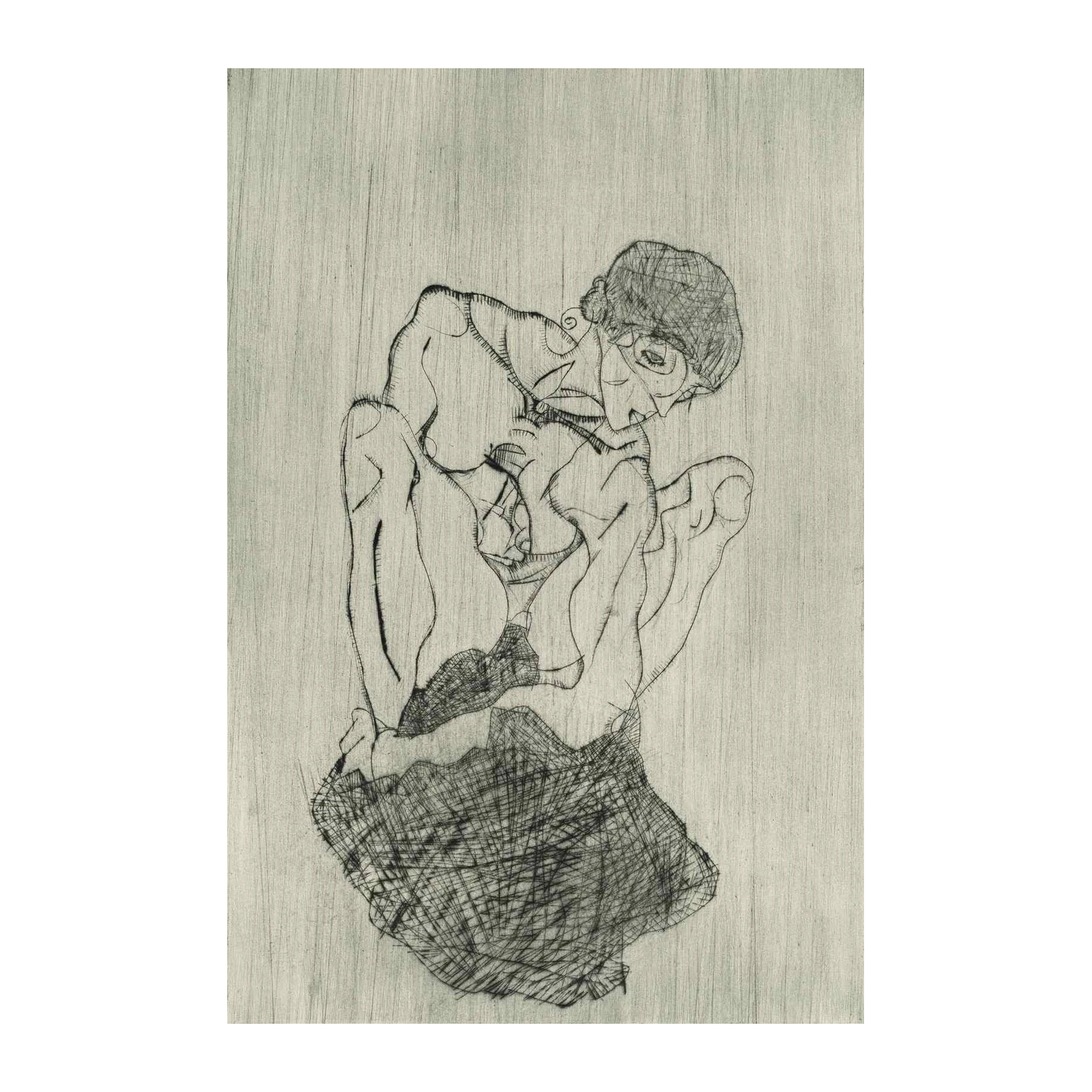 Abstract Figure Pose Sketch Wall Art