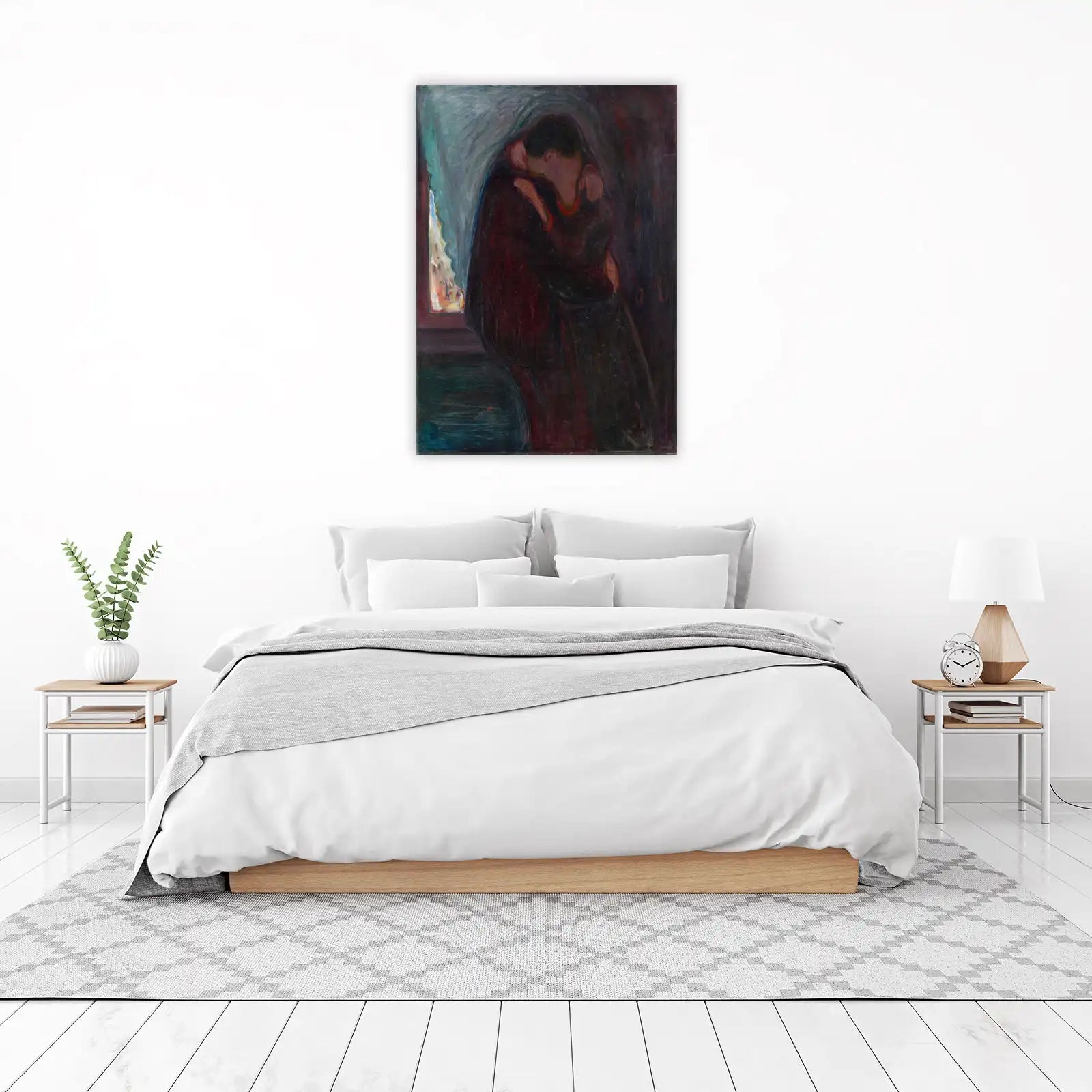 Intense Embrace Modern Art Wall Art
