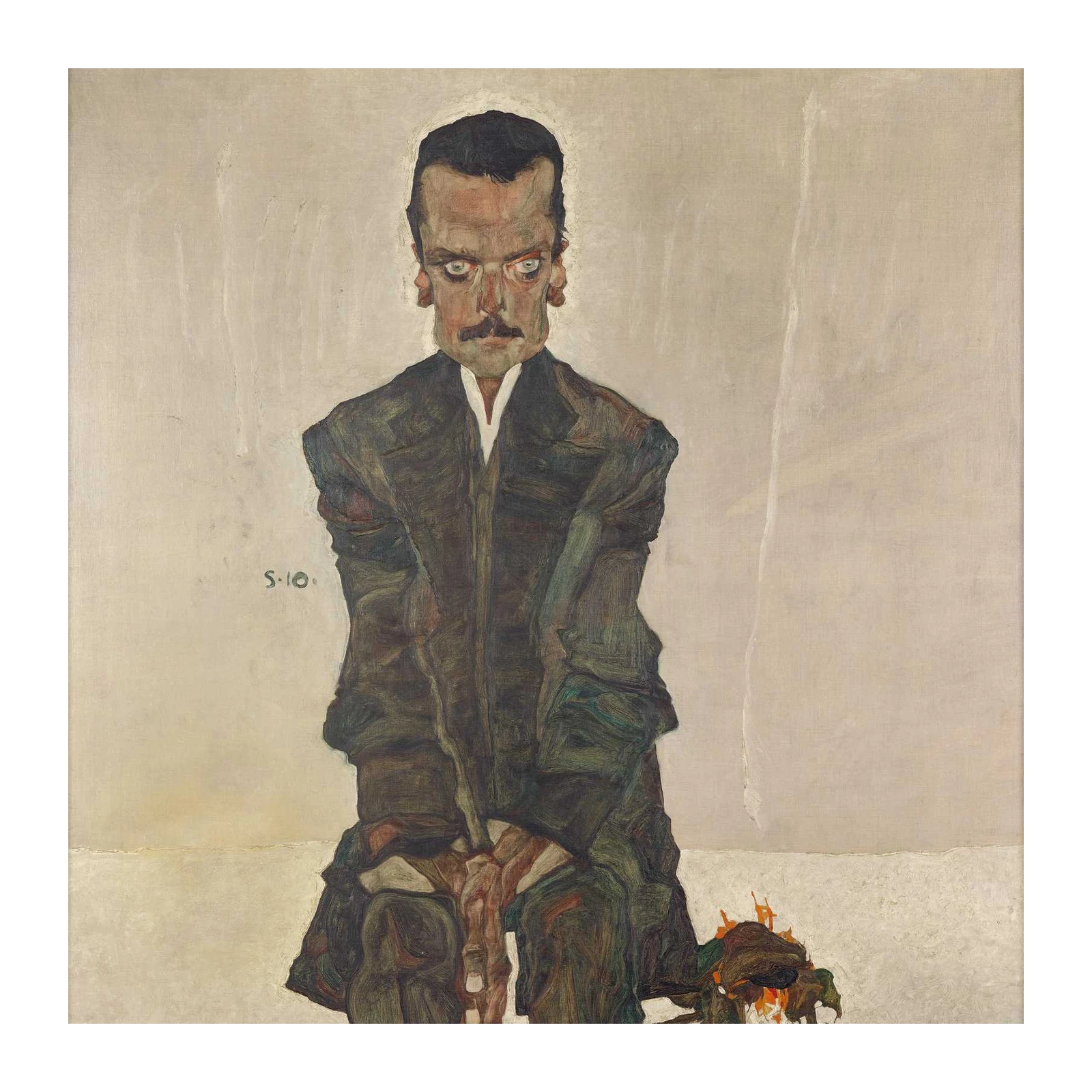 Expressionist Portrait Man Wall Art | Modern Art