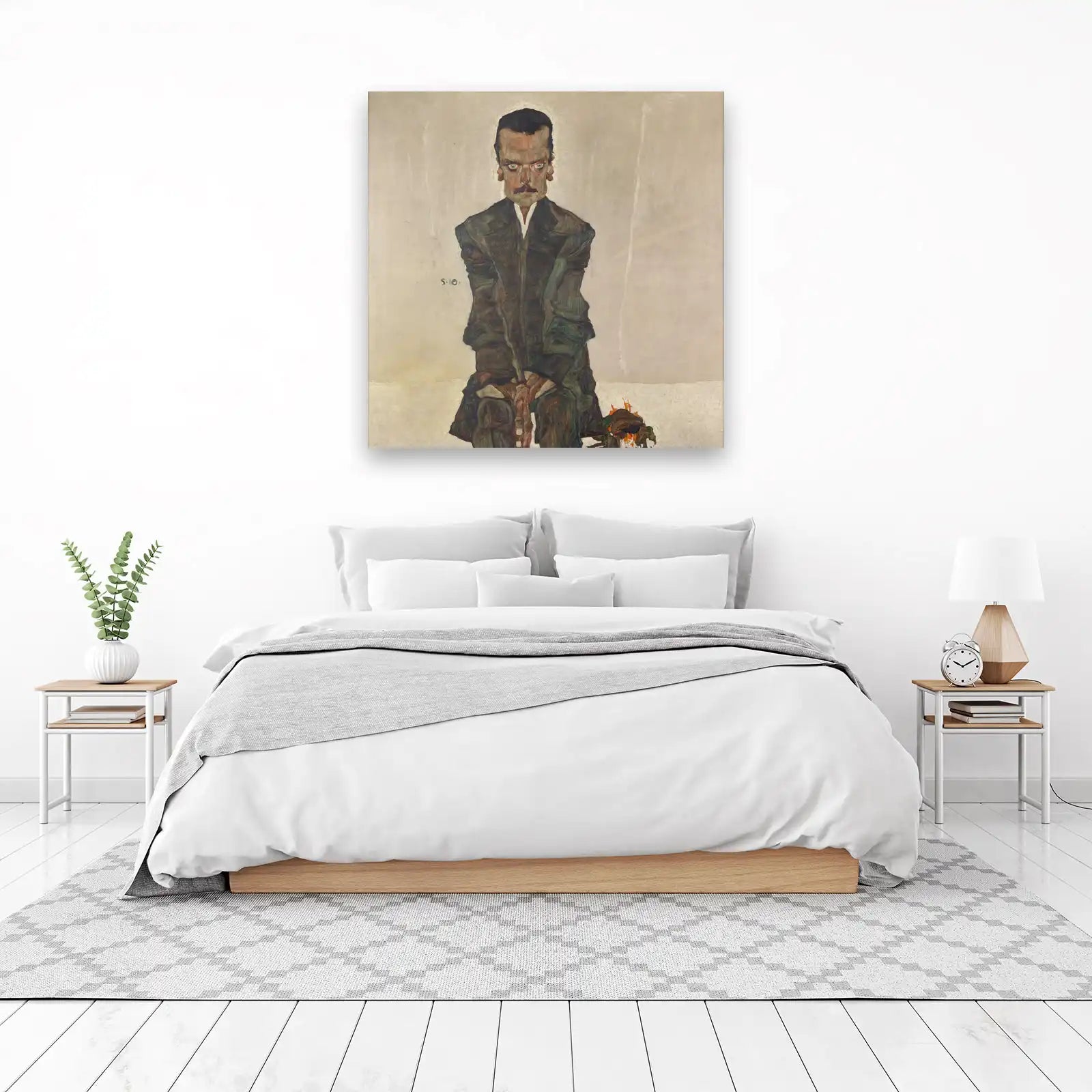 Expressionist Portrait Man Wall Art | Modern Art