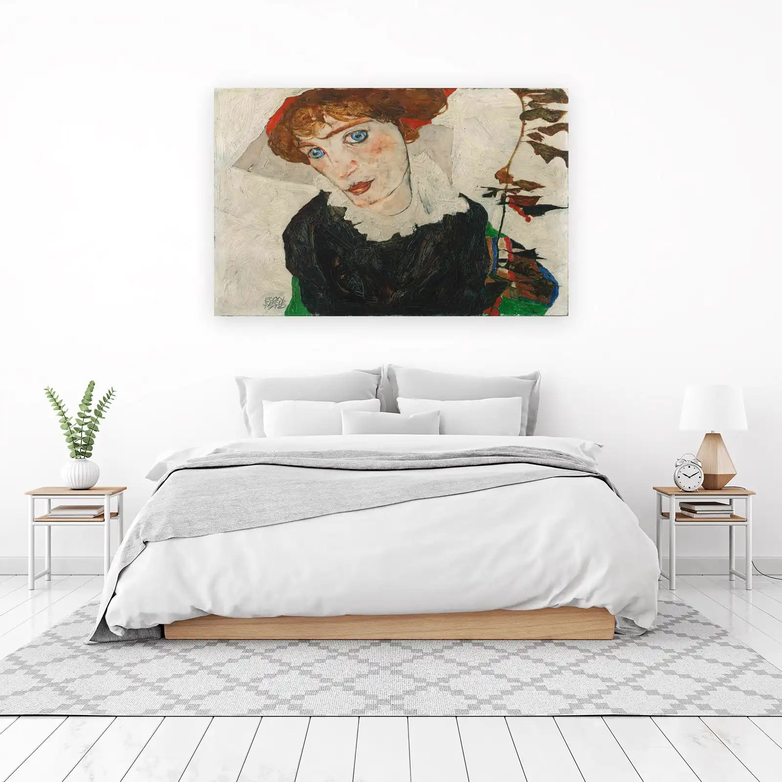 Egon Schiele Portrait Wall Art | Expressionist Art