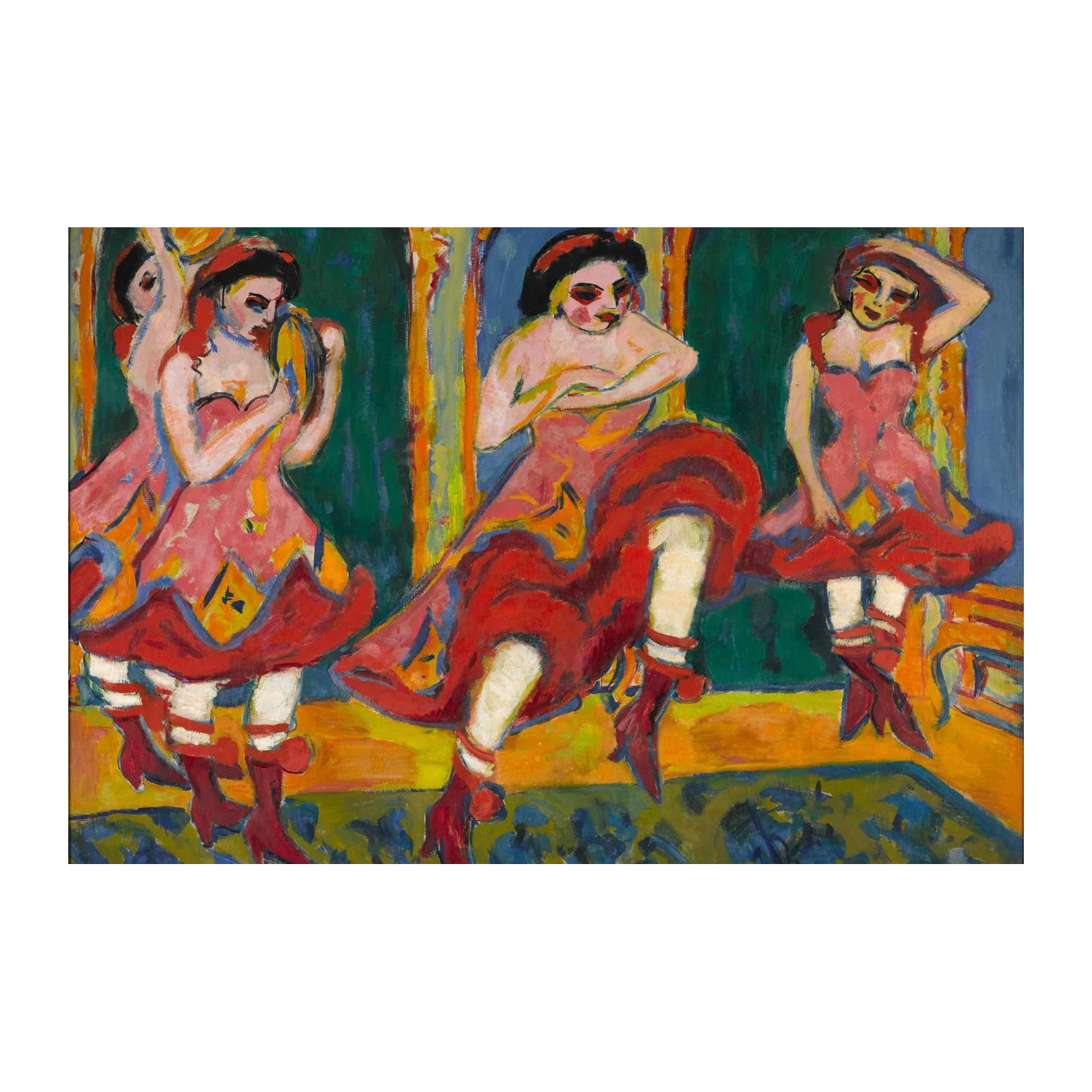 Vibrant Dancers Wall Art | Modern Art Wall Decor