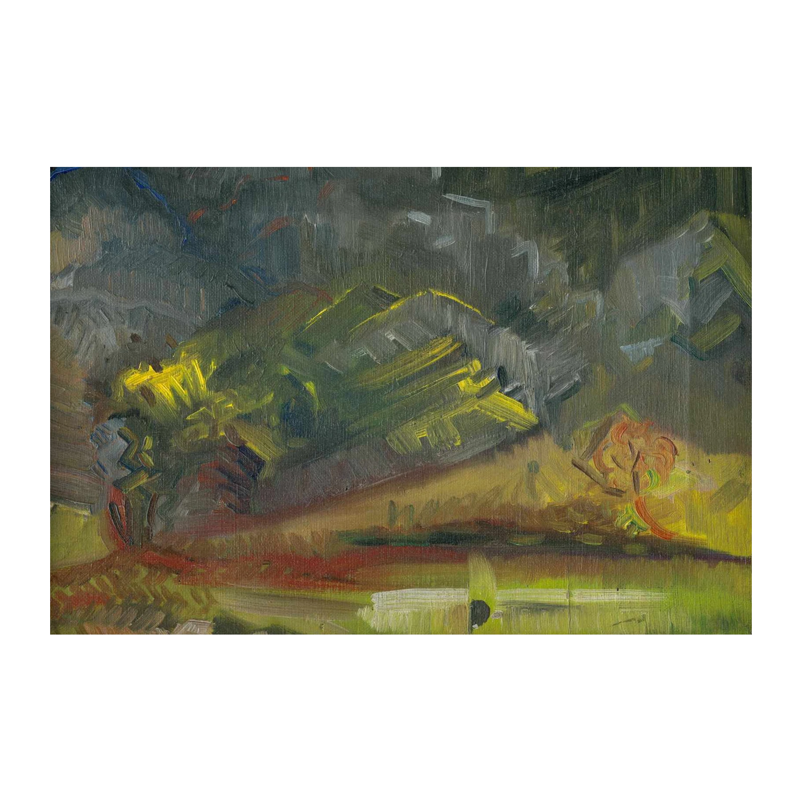 Impressionistic Landscape Oil Painting Wall Art