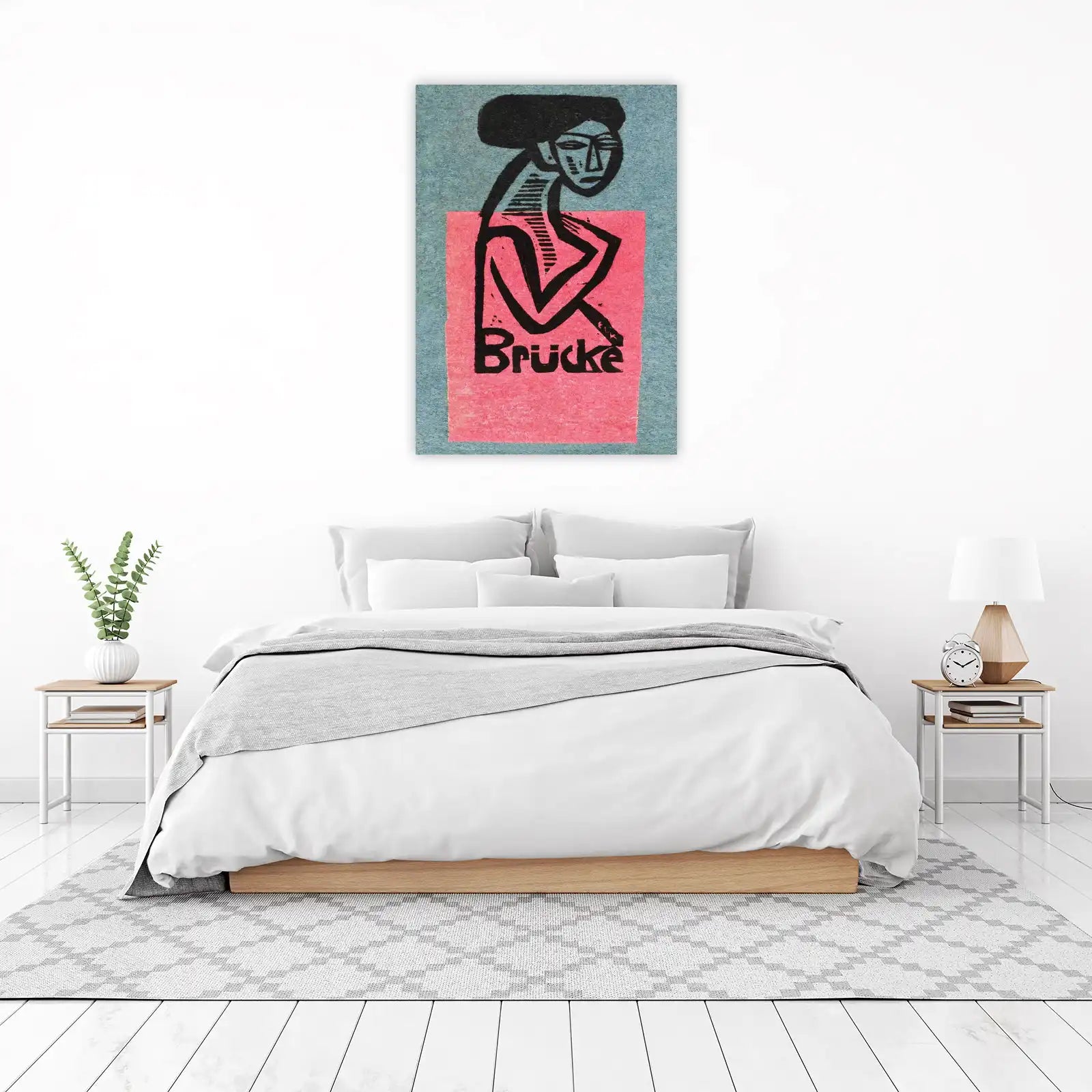 Bold Figure 'Brücke' Art Wall Art