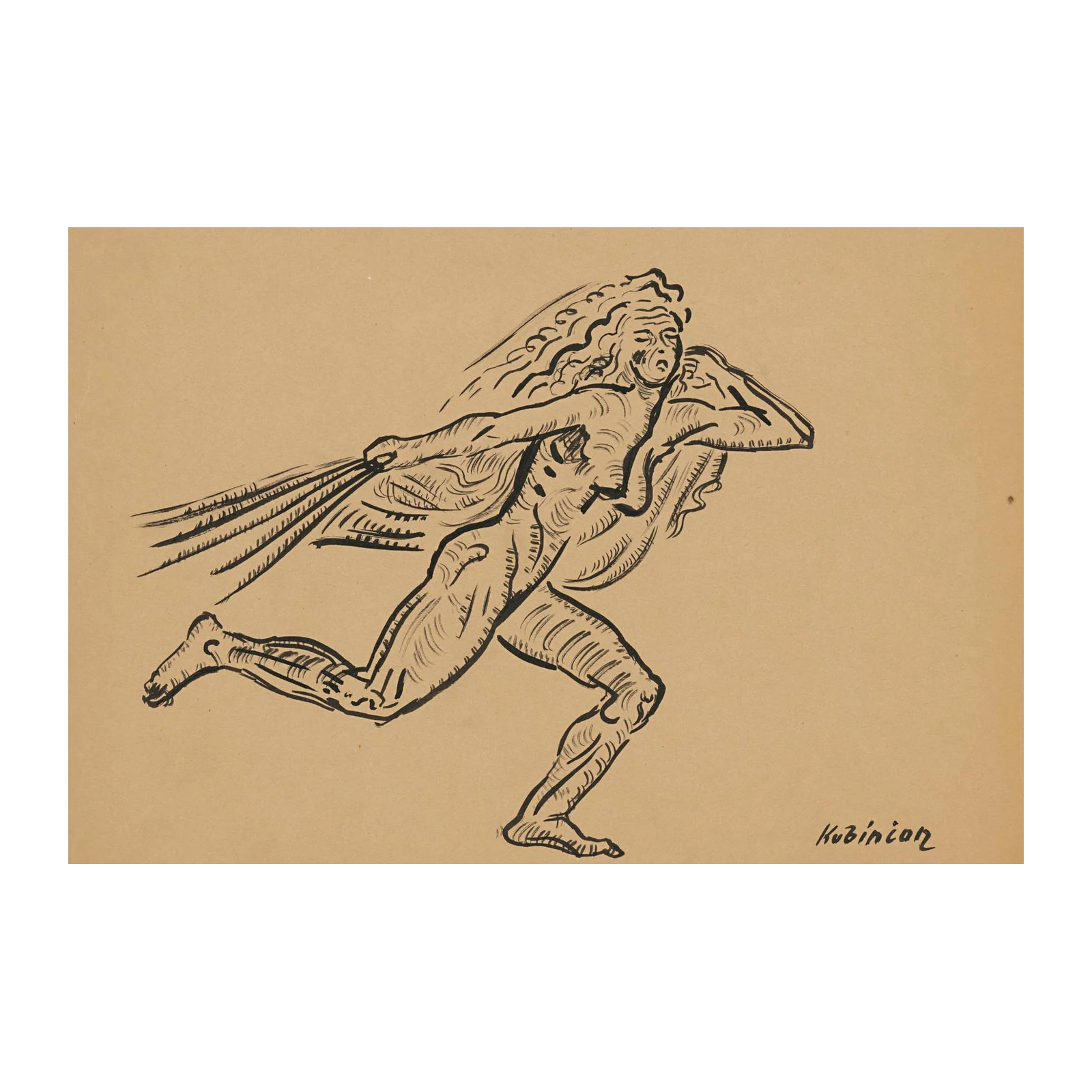 Expressive Runner Art Wall Art