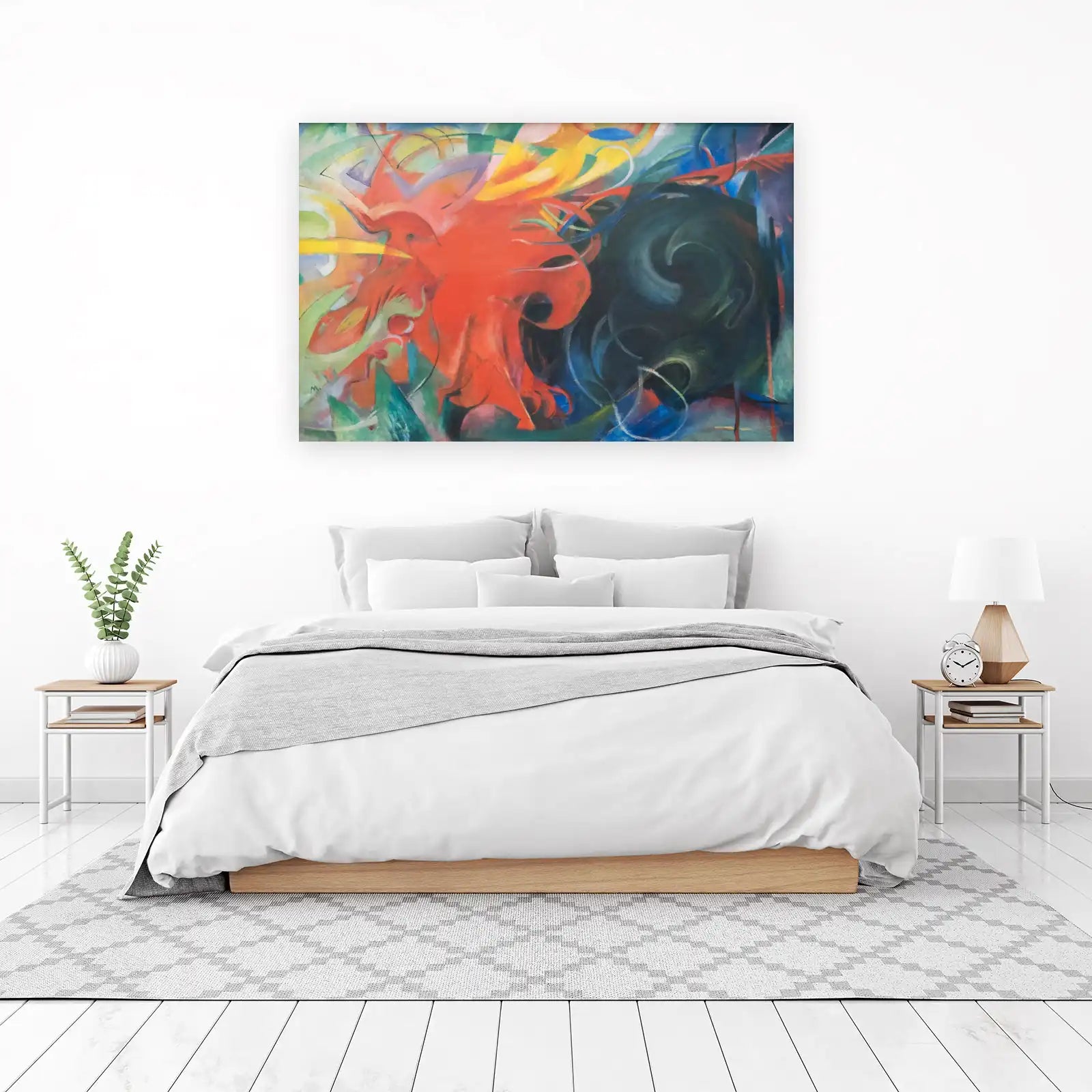 Vibrant Abstract Expressionism Wall Art