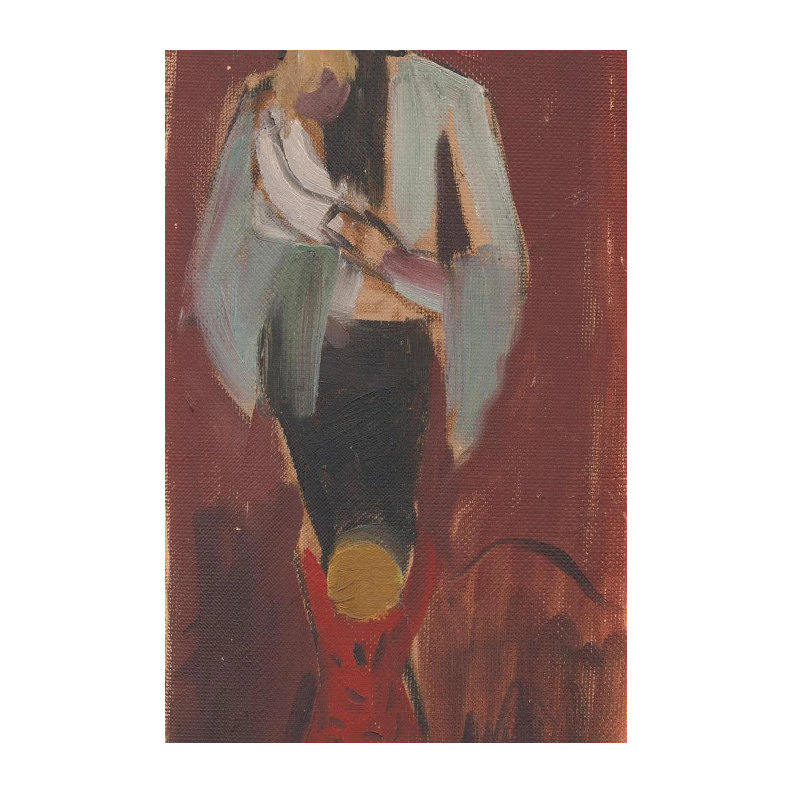 Cowboy Family Hug Wall Art - Western Art