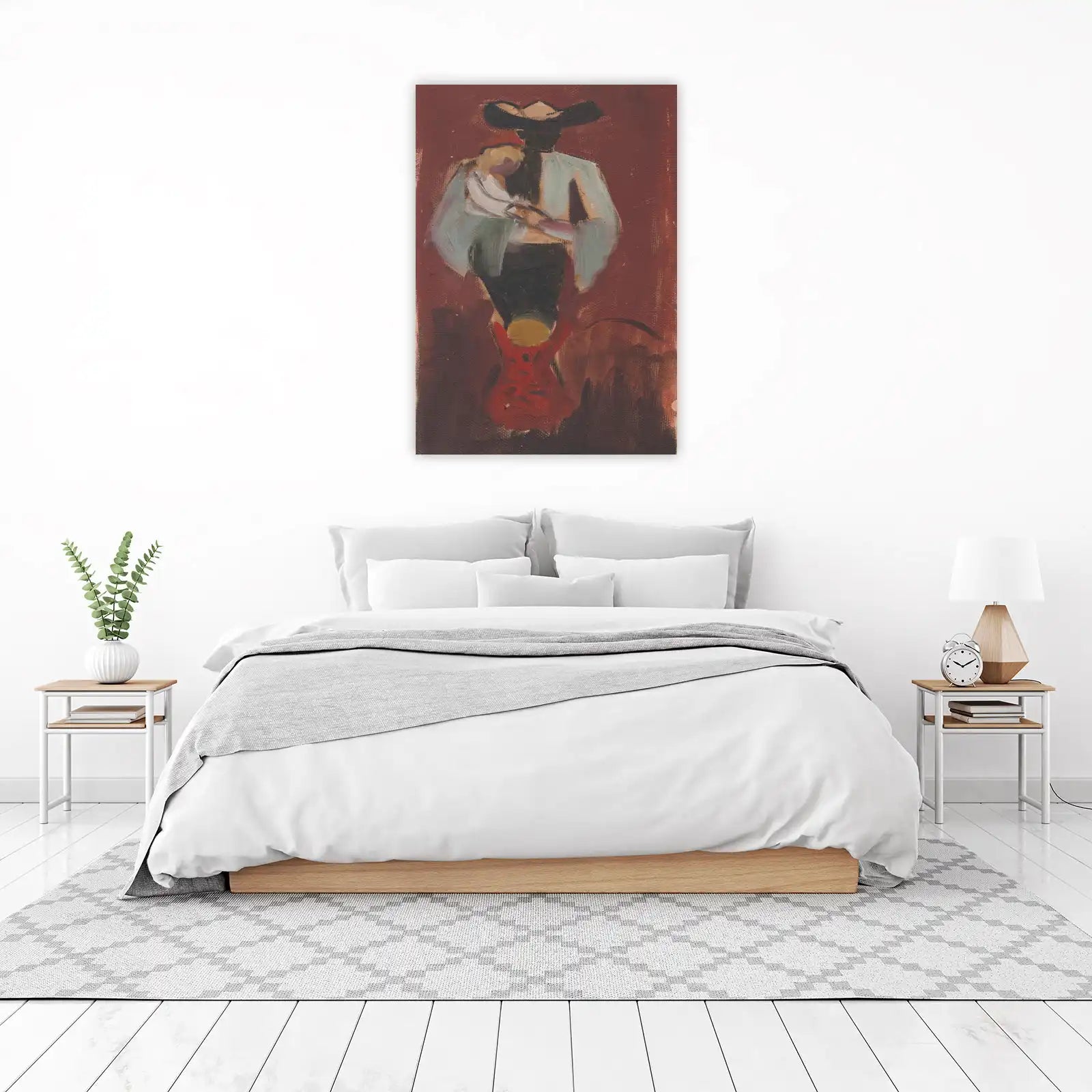 Cowboy Family Hug Wall Art - Western Art