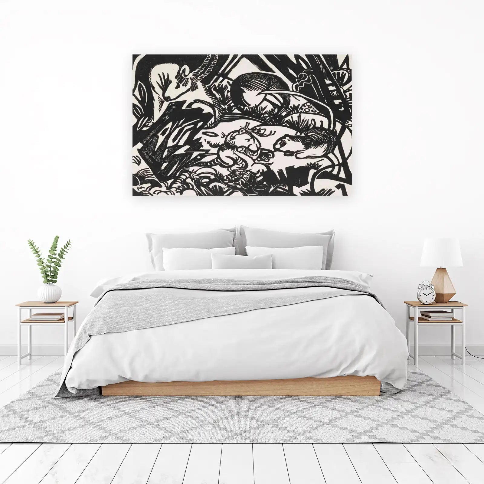 Wild Animal Woodland Scene Wall Art