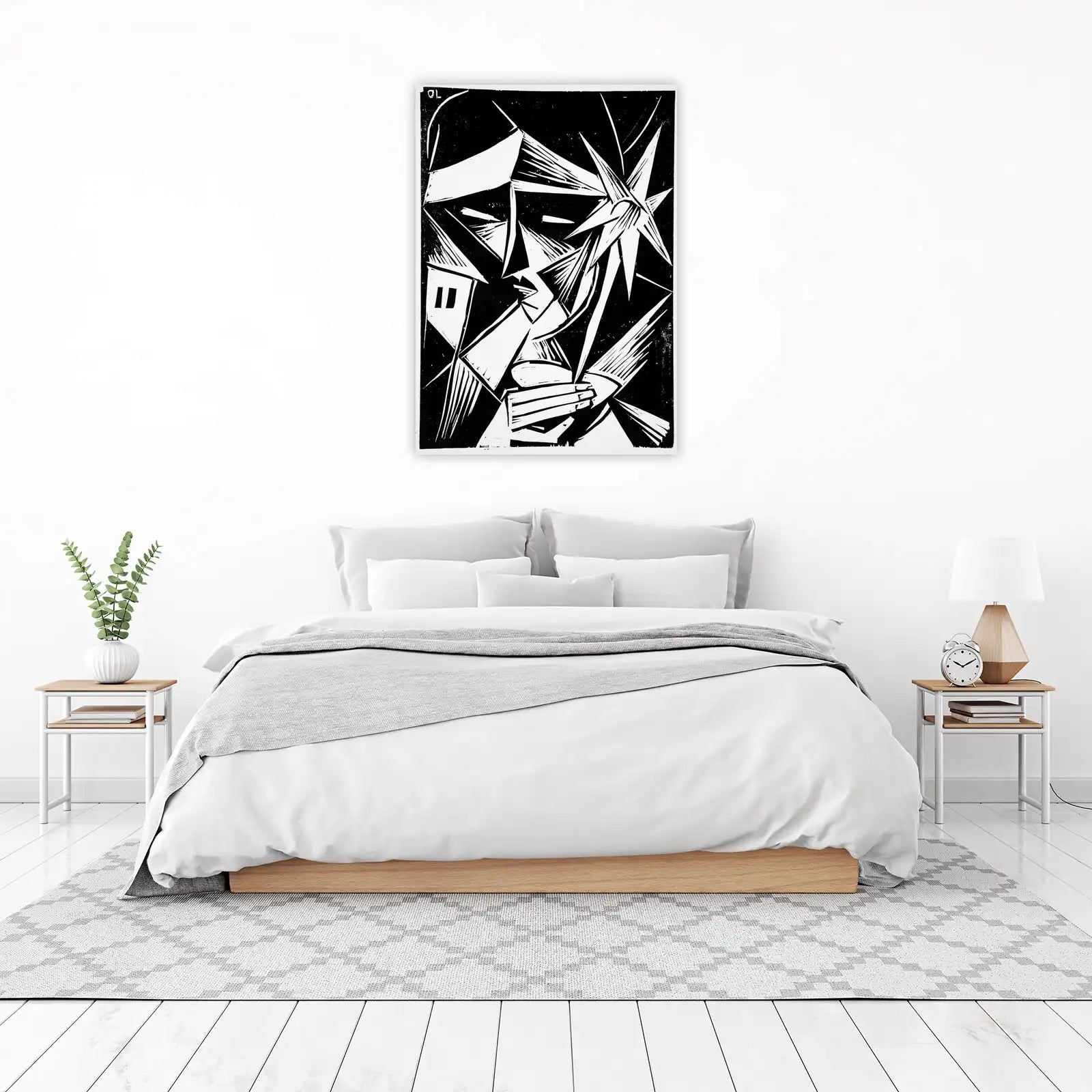 Bold Expressionist Portrait Wall Art