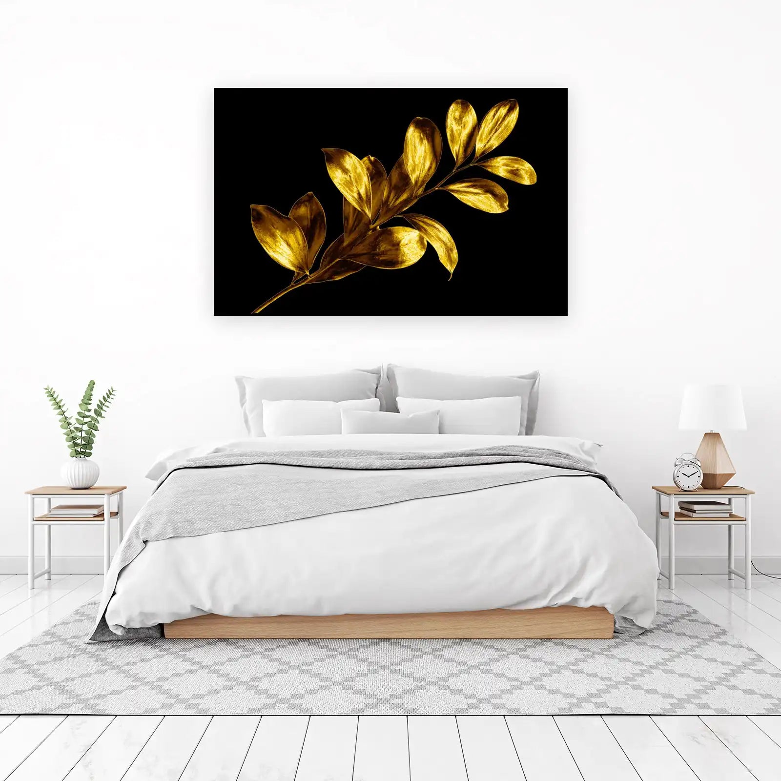 Luxurious Gold Leaves Botanical Wall Art Wall Art