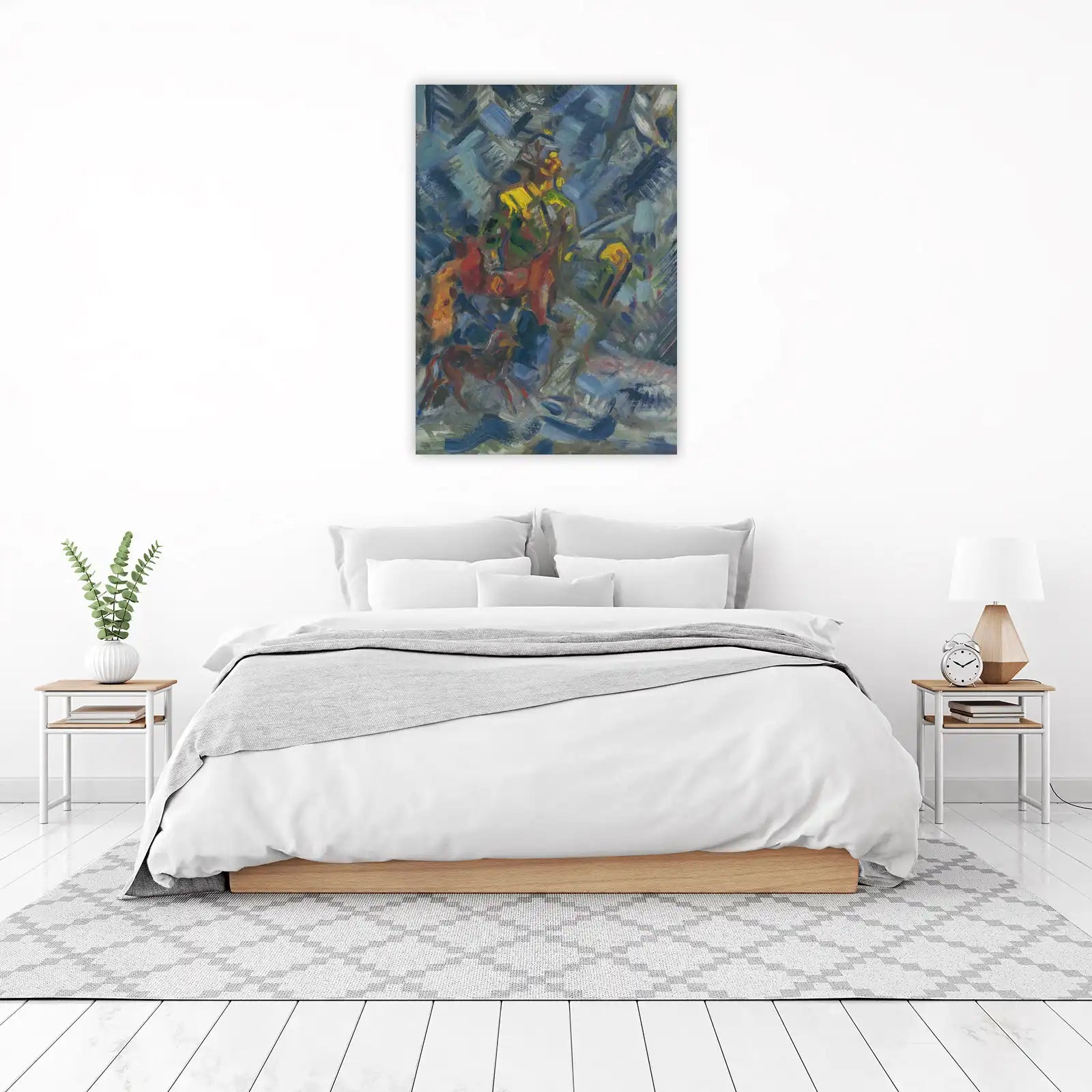 Abstract Horse Rider Wall Art