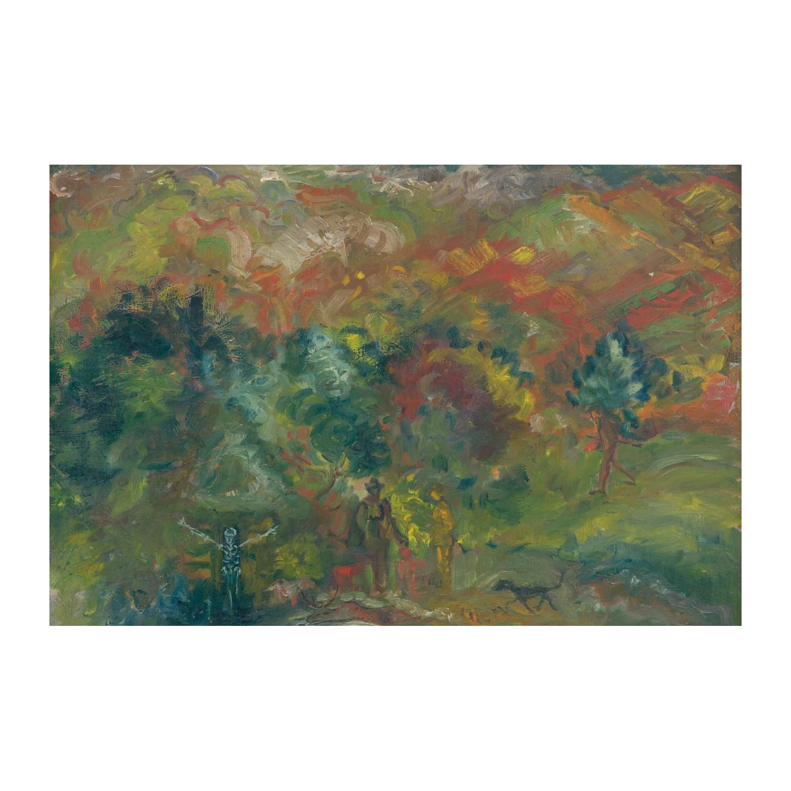 Abstract Autumn Landscape Wall Art