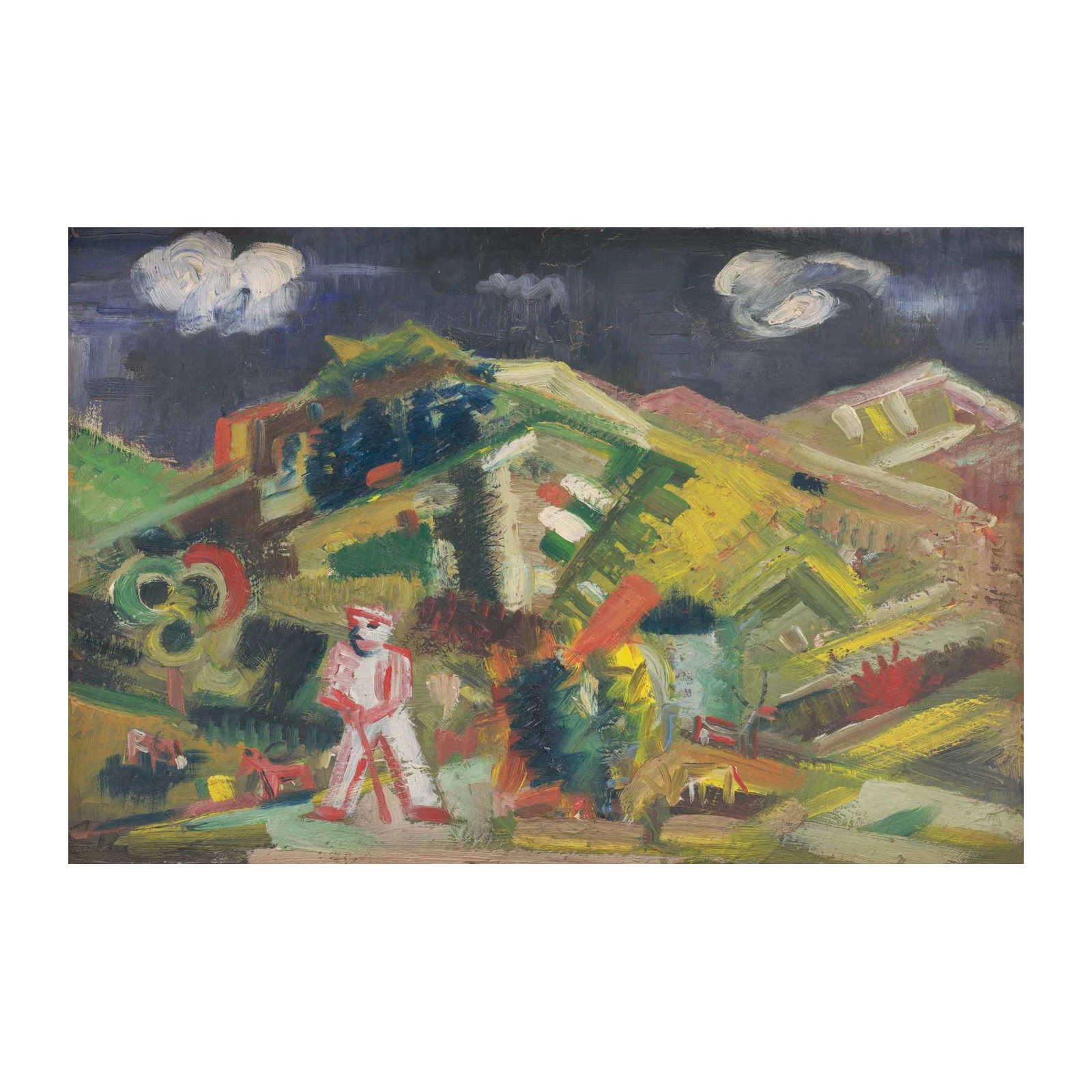 Expressive Landscape Figurative Art Wall Art