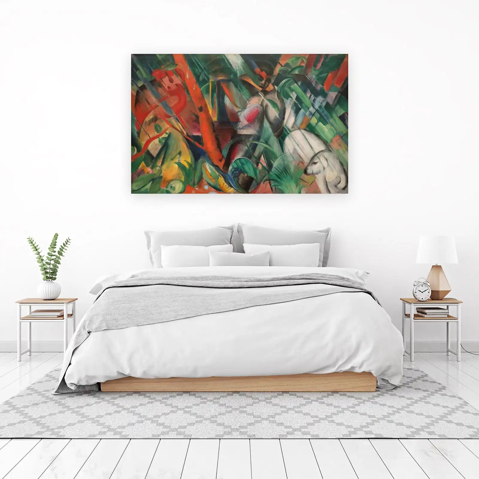 Dynamic Abstract Forest Animal Wall Art