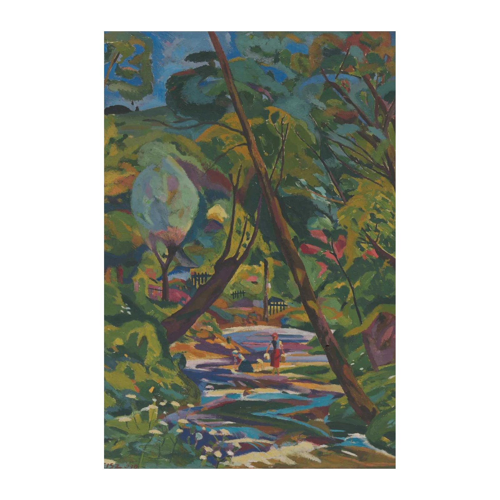 Vibrant Impressionist Landscape Wall Art