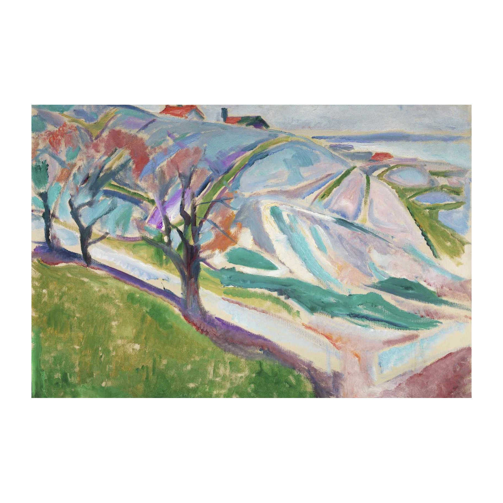 Vibrant Impressionist Landscape Wall Art