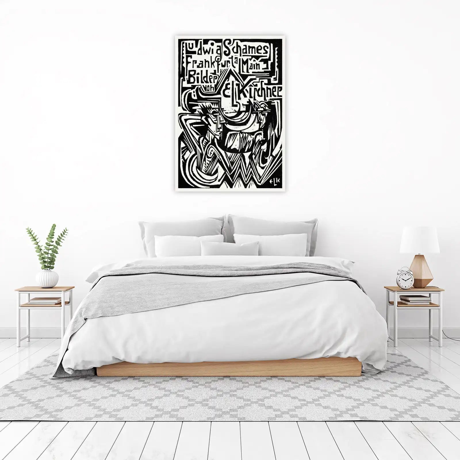 Expressionist Figure Poster - Kirchner Style Wall Art