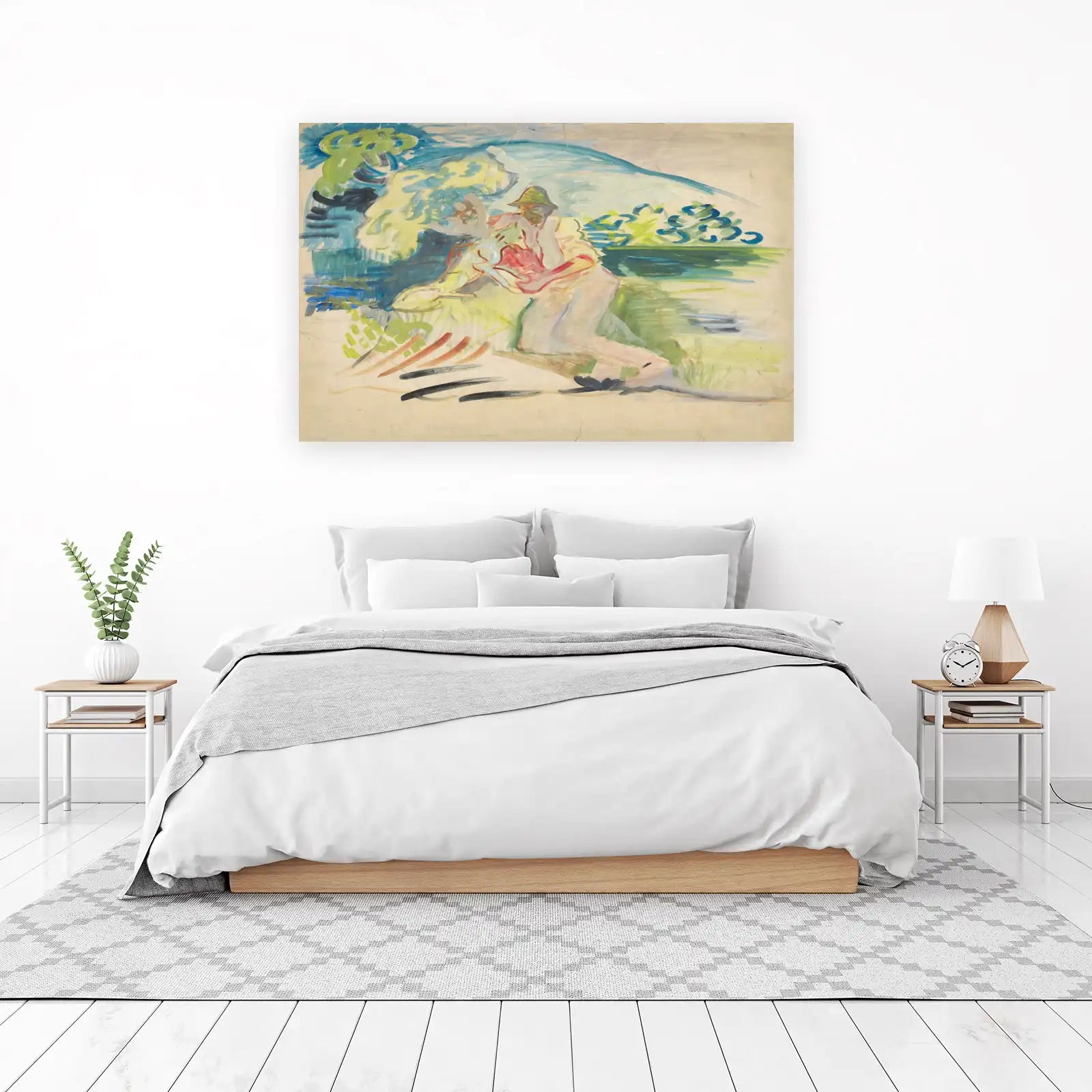 Embrace of Nature: Expressive Figures Wall Art