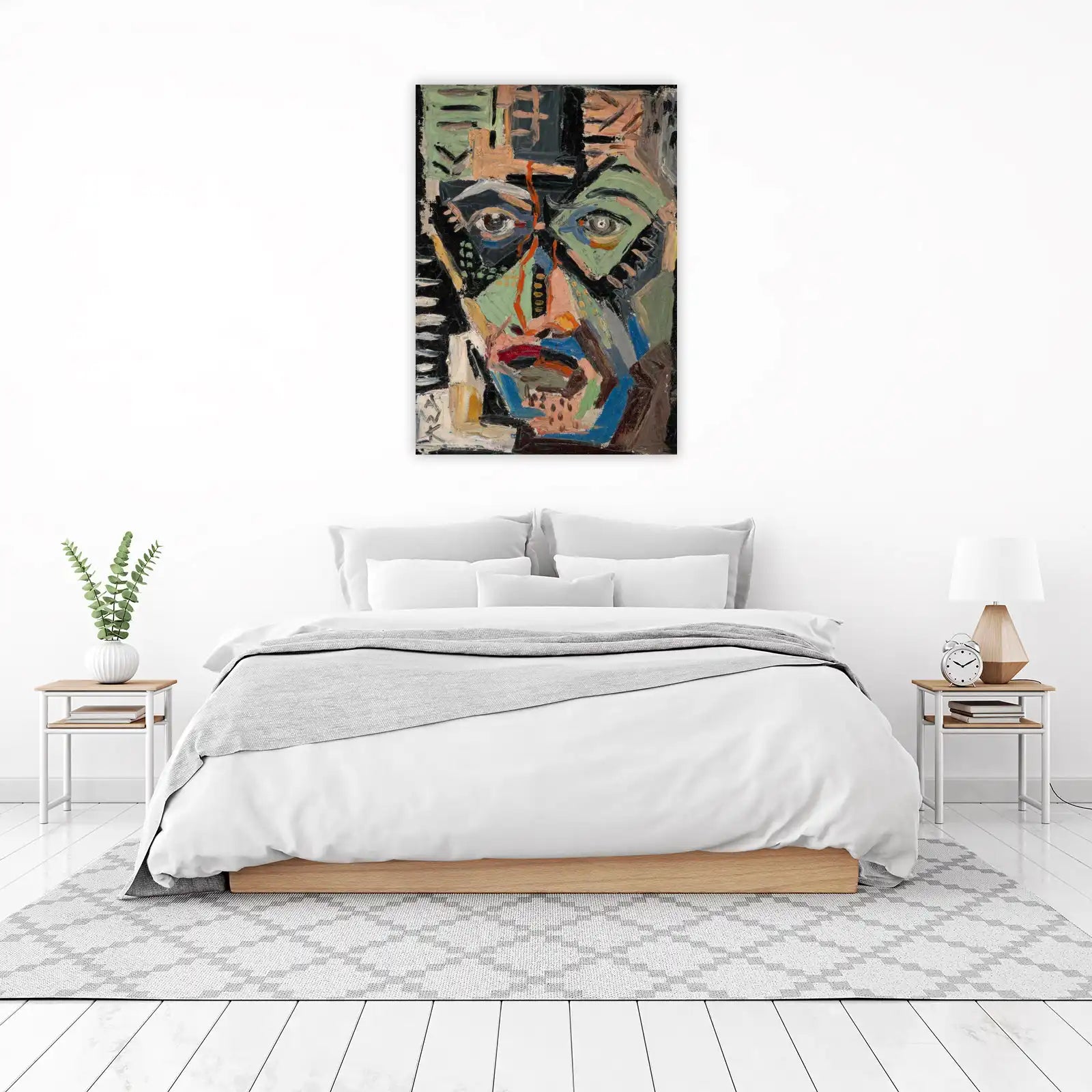 Abstract Expressionist Portrait Wall Art