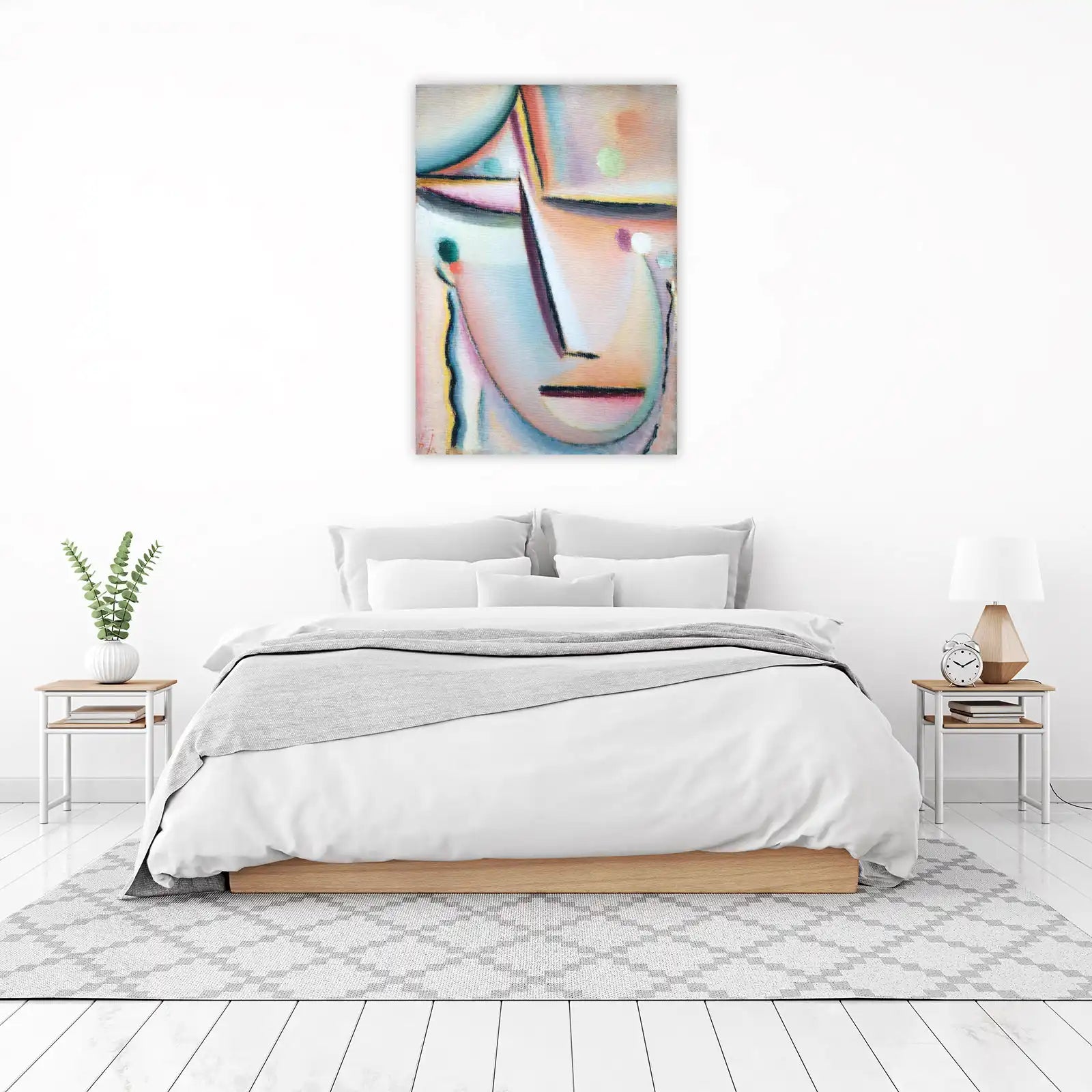 Abstract Face Pastel Dream Wall Art