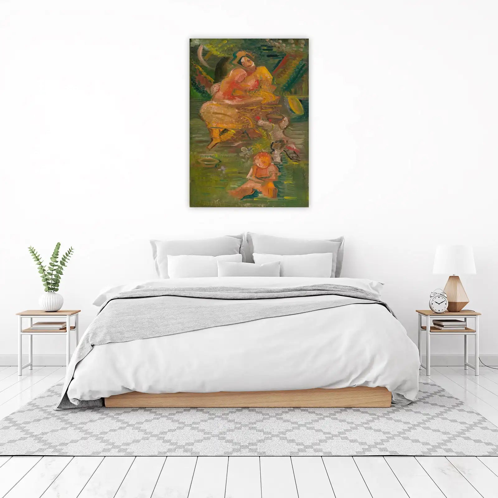 Family Embrace Impressionist Garden Wall Art