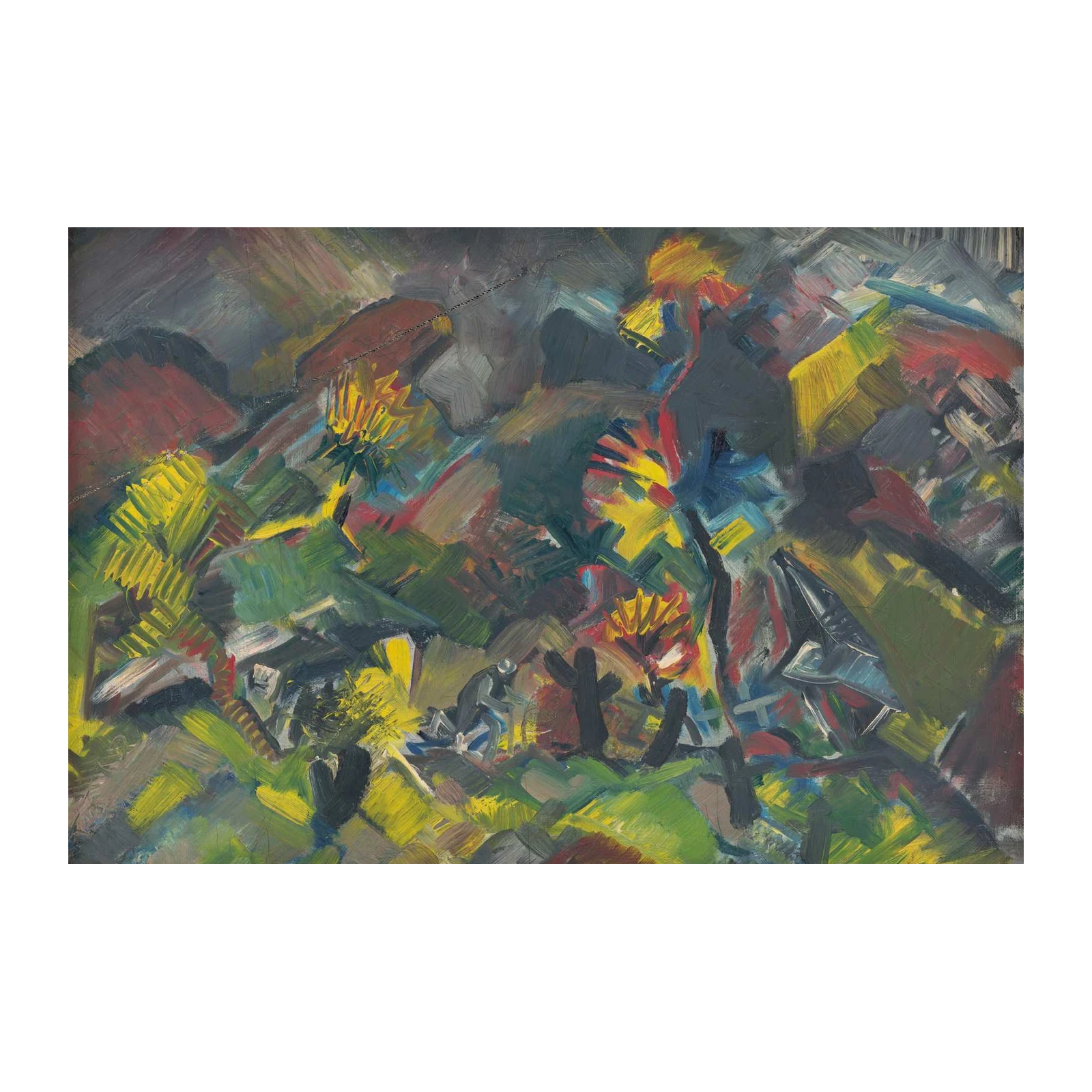 Vibrant Abstract Garden Wall Art