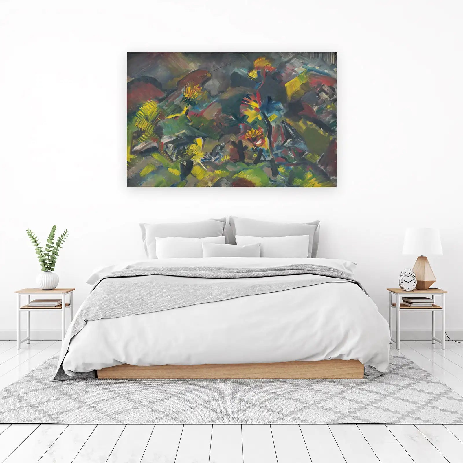 Vibrant Abstract Garden Wall Art