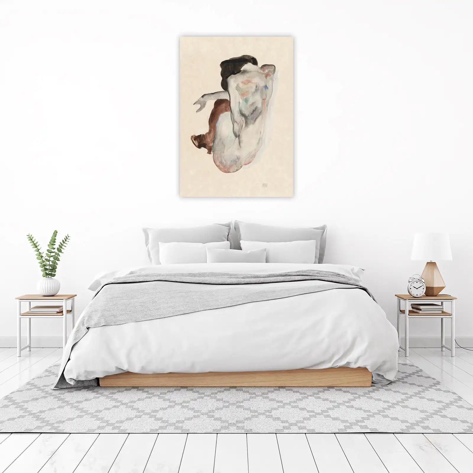 Expressive Figure Watercolor Wall Art