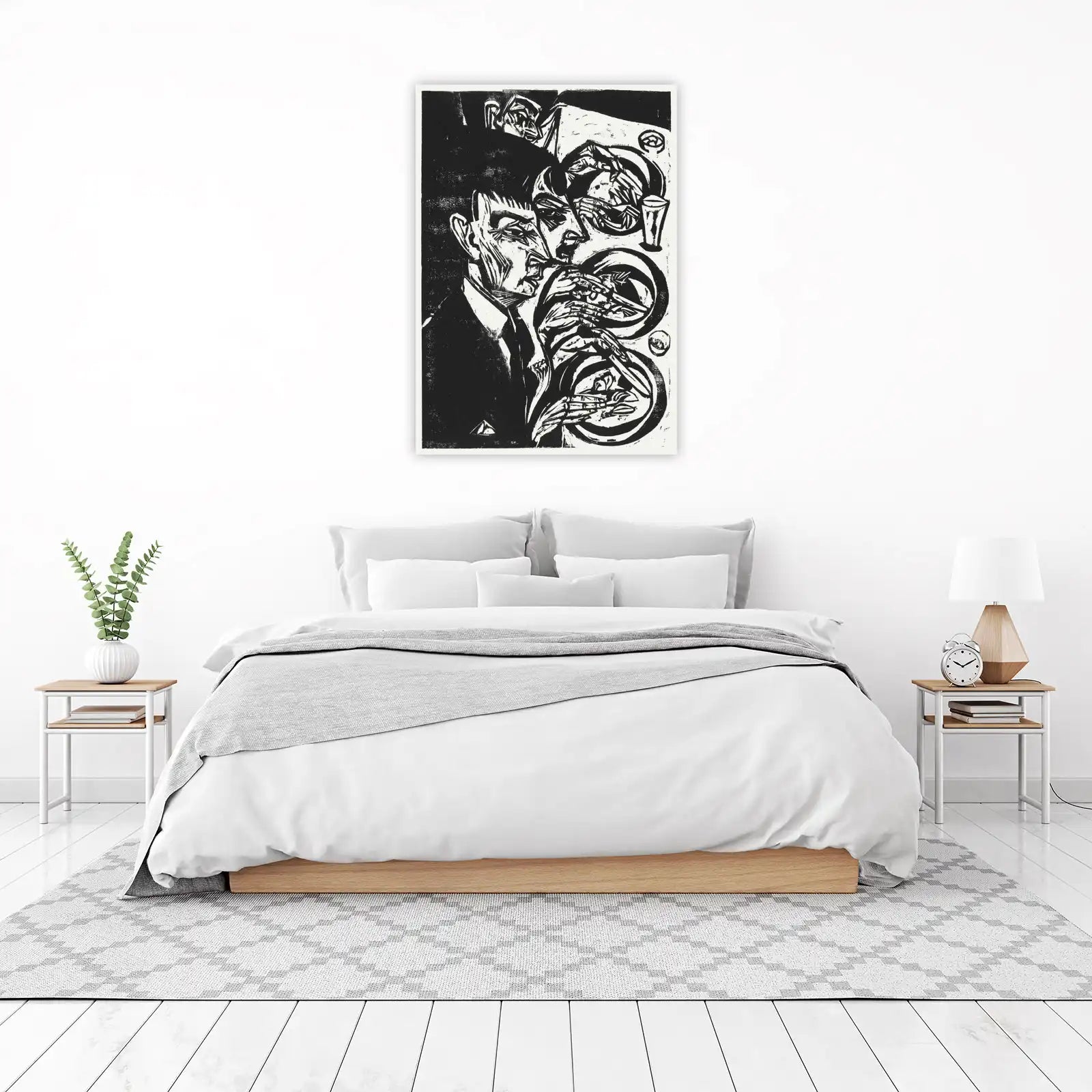 Expressionist Portrait & Hands Wall Art