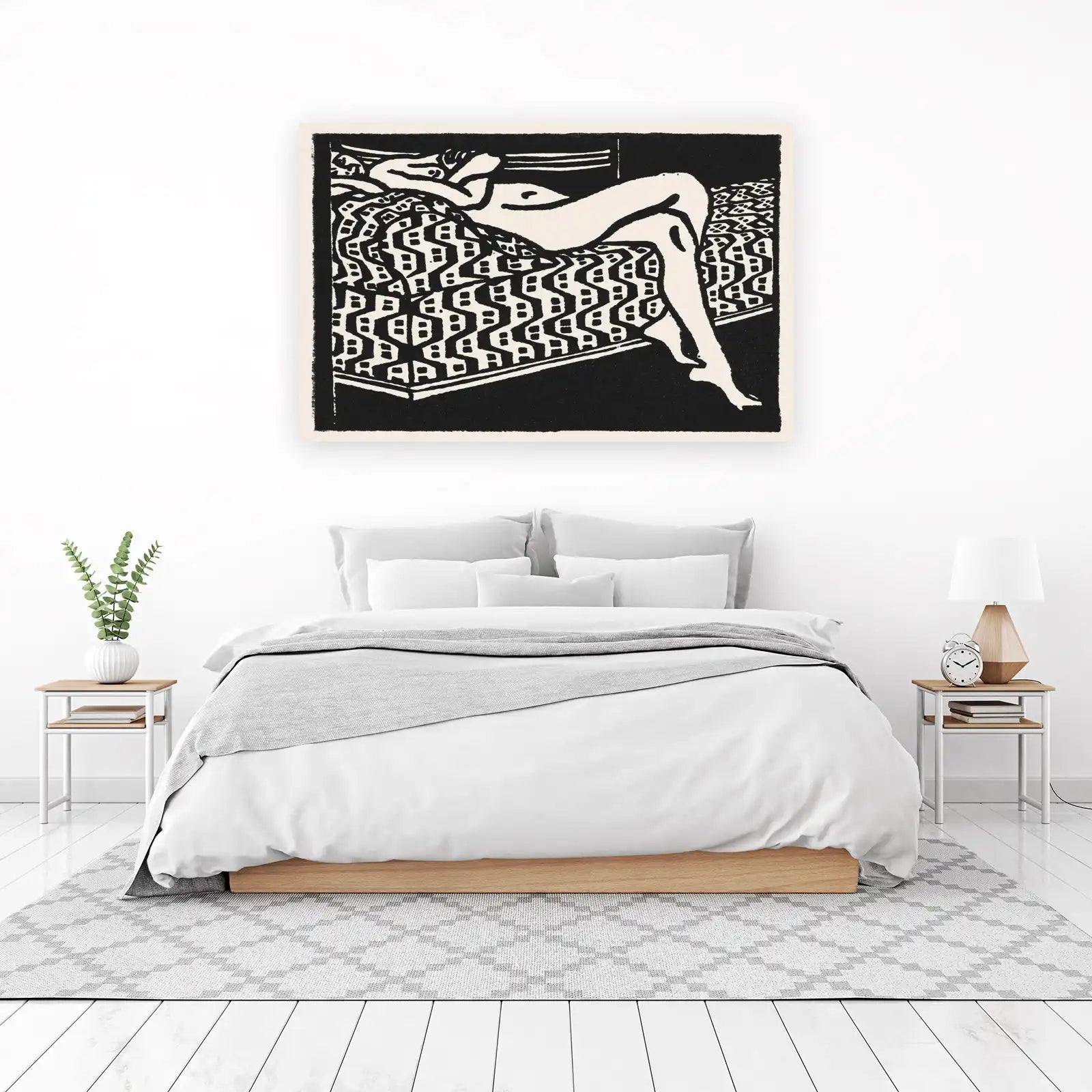 Abstract Nude Body & Pattern Wall Art
