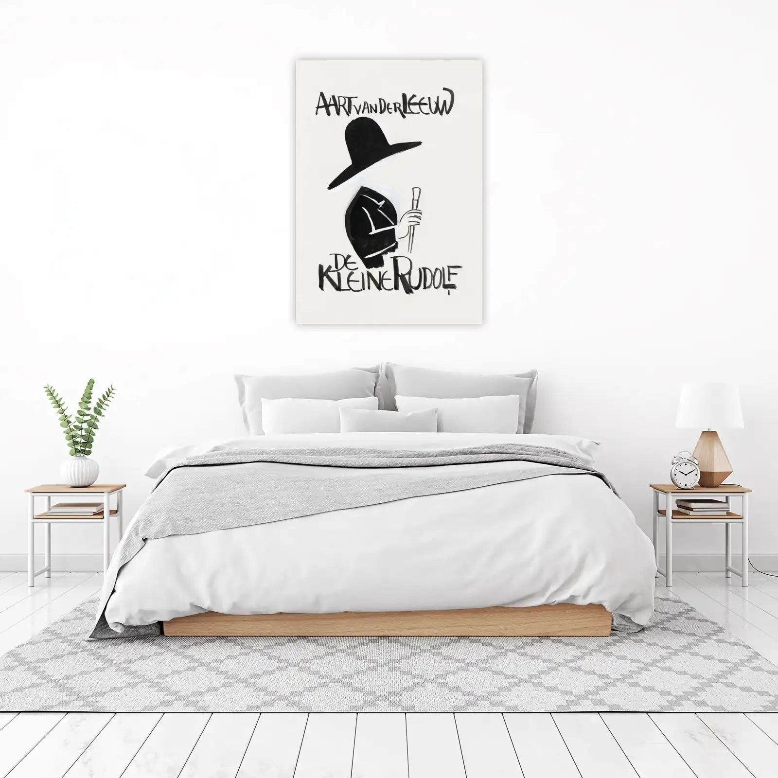 Stylized Gentleman 'De Kleine Rudolf' Wall Art