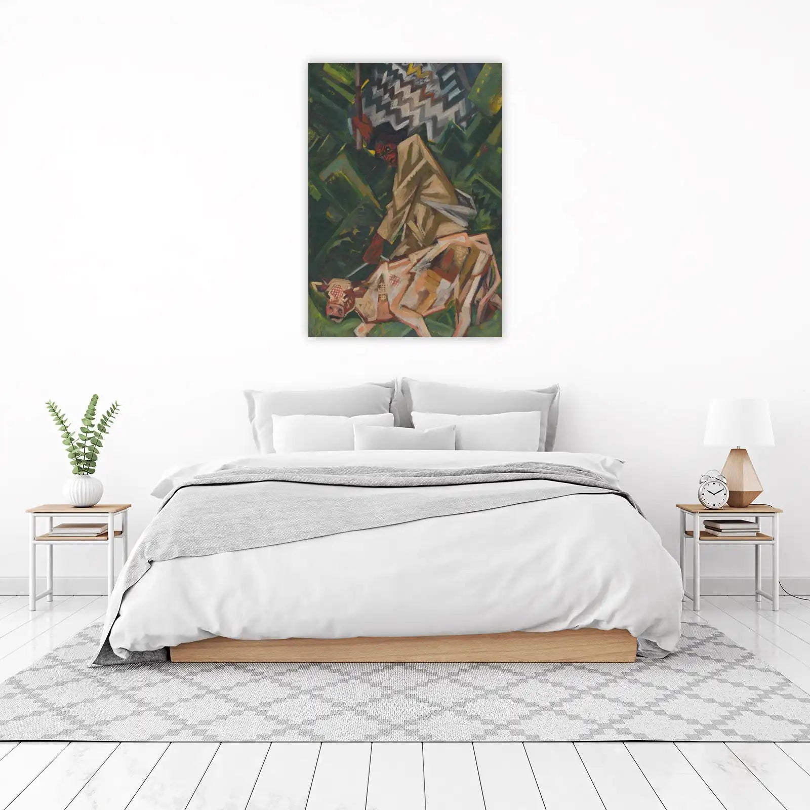 Cubist Bull Rider Wall Art