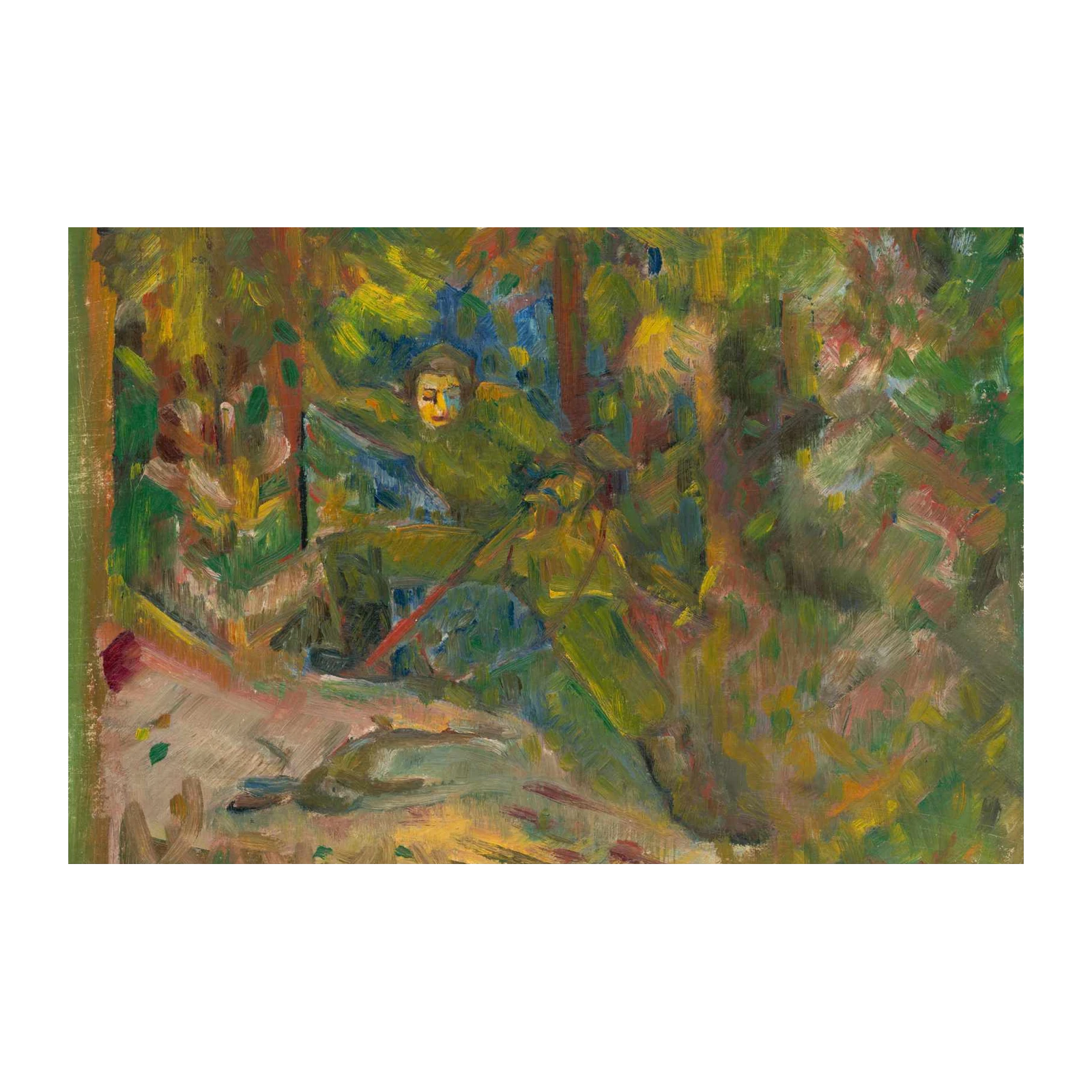 Enigmatic Forest Scene Expressionist Wall Art