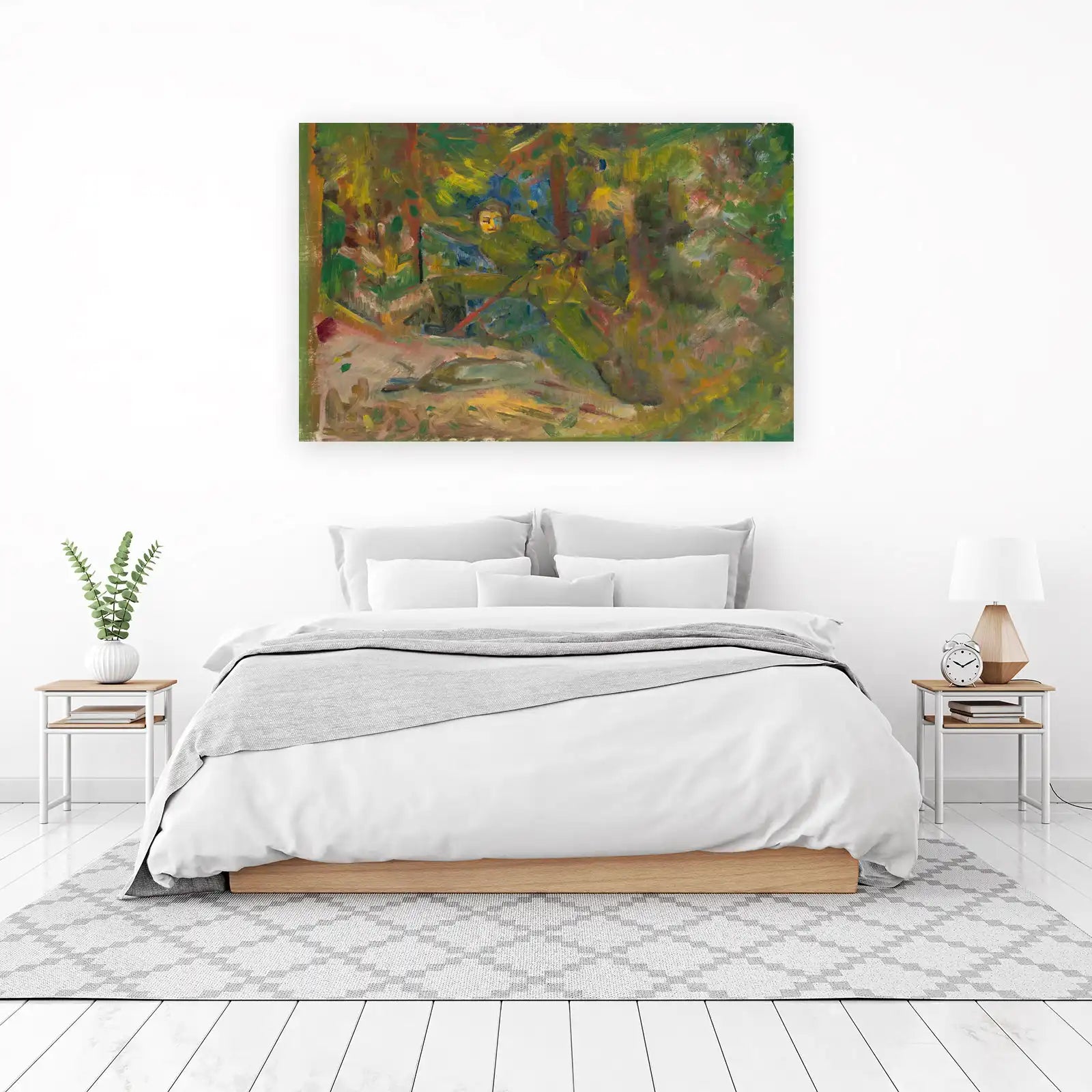 Enigmatic Forest Scene Expressionist Wall Art