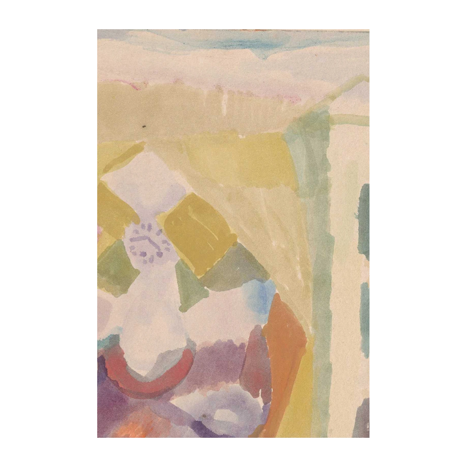 Abstract Watercolor Landscape Wall Art