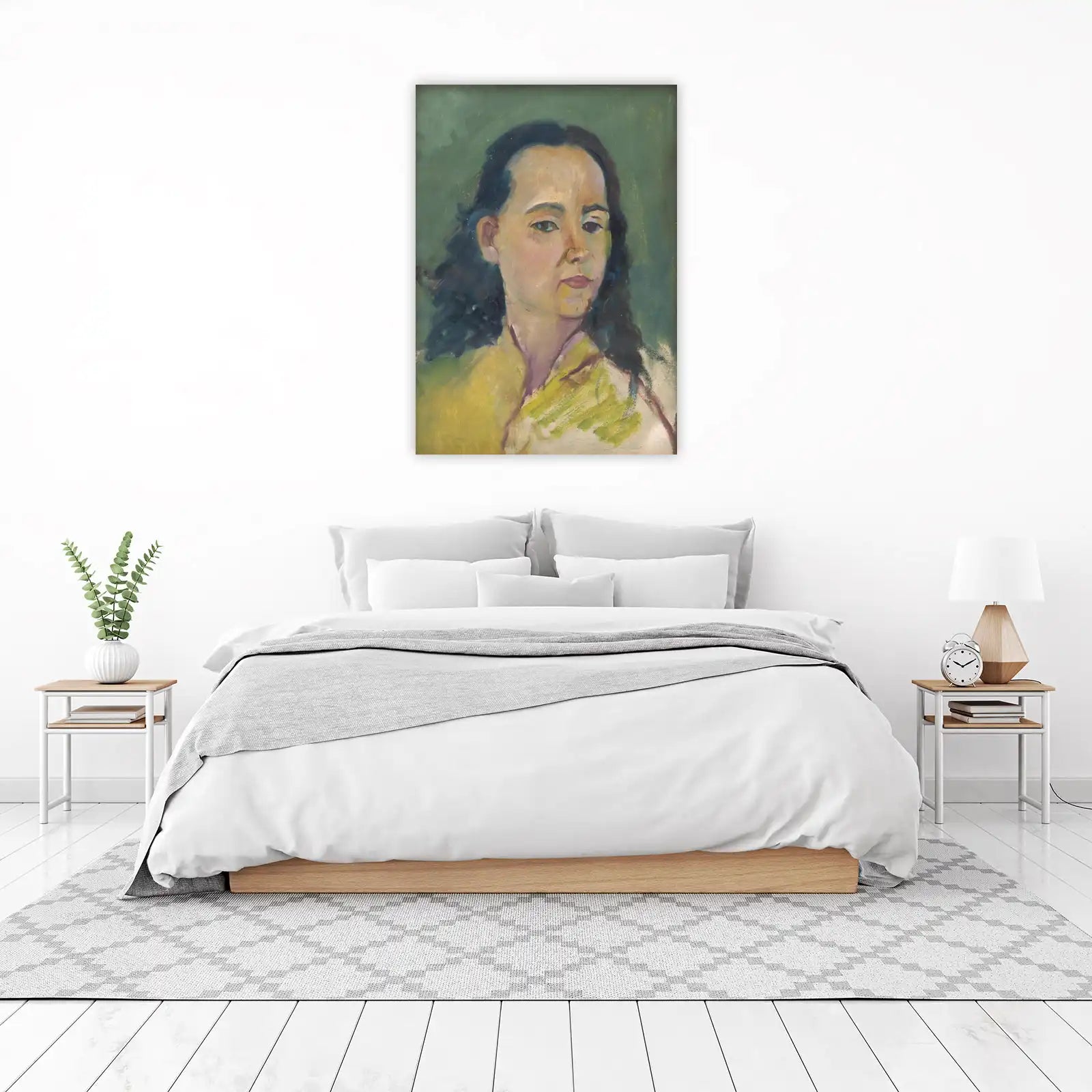 Expressive Portrait of a Woman Wall Art
