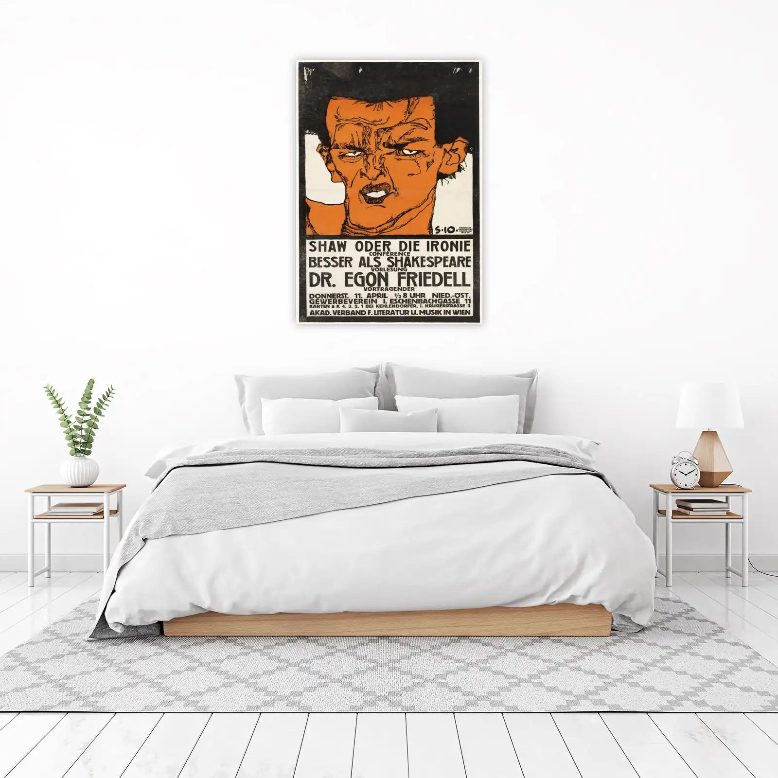 Vintage Expressionist Portrait Wall Art
