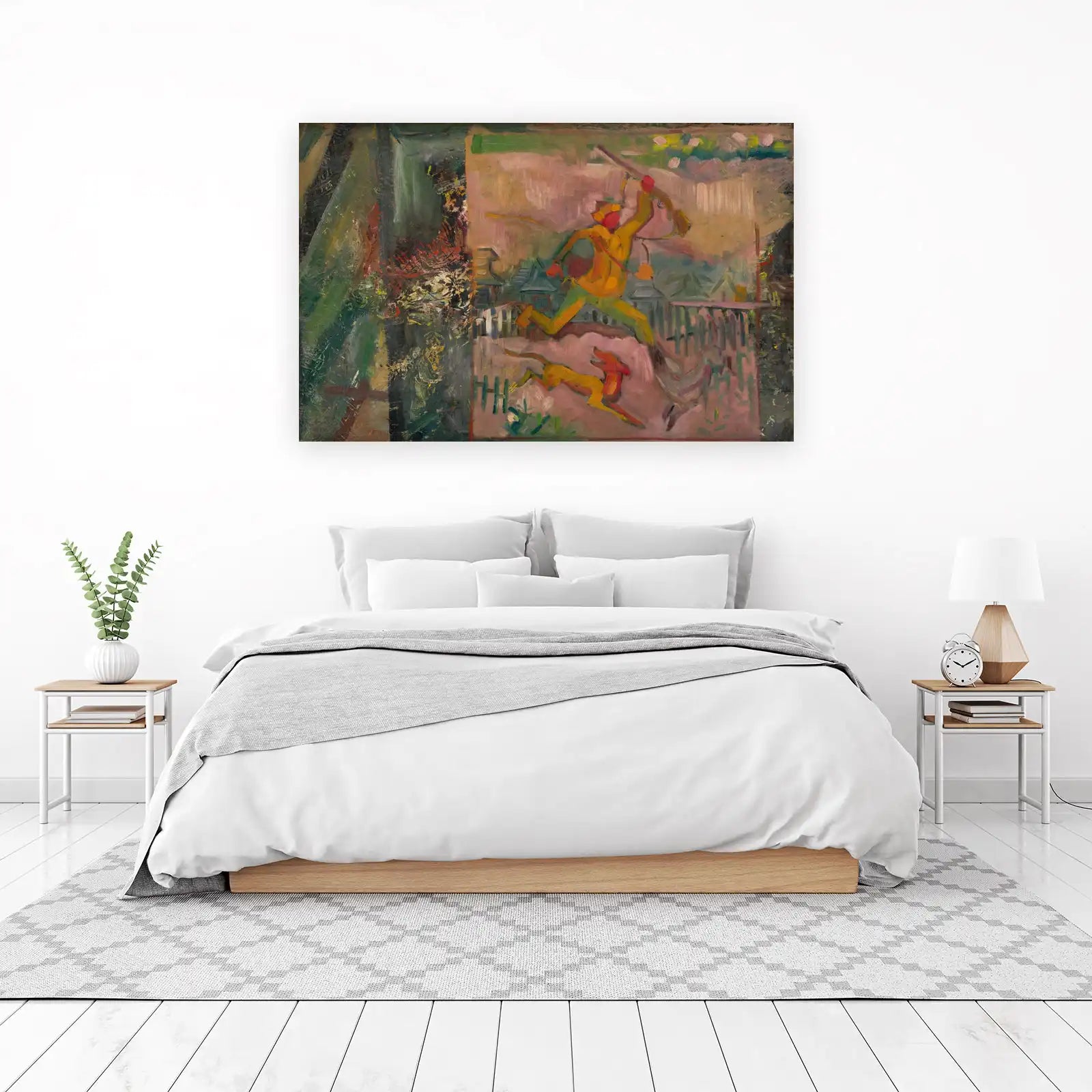 Dynamic Hunter with Dogs Wall Art