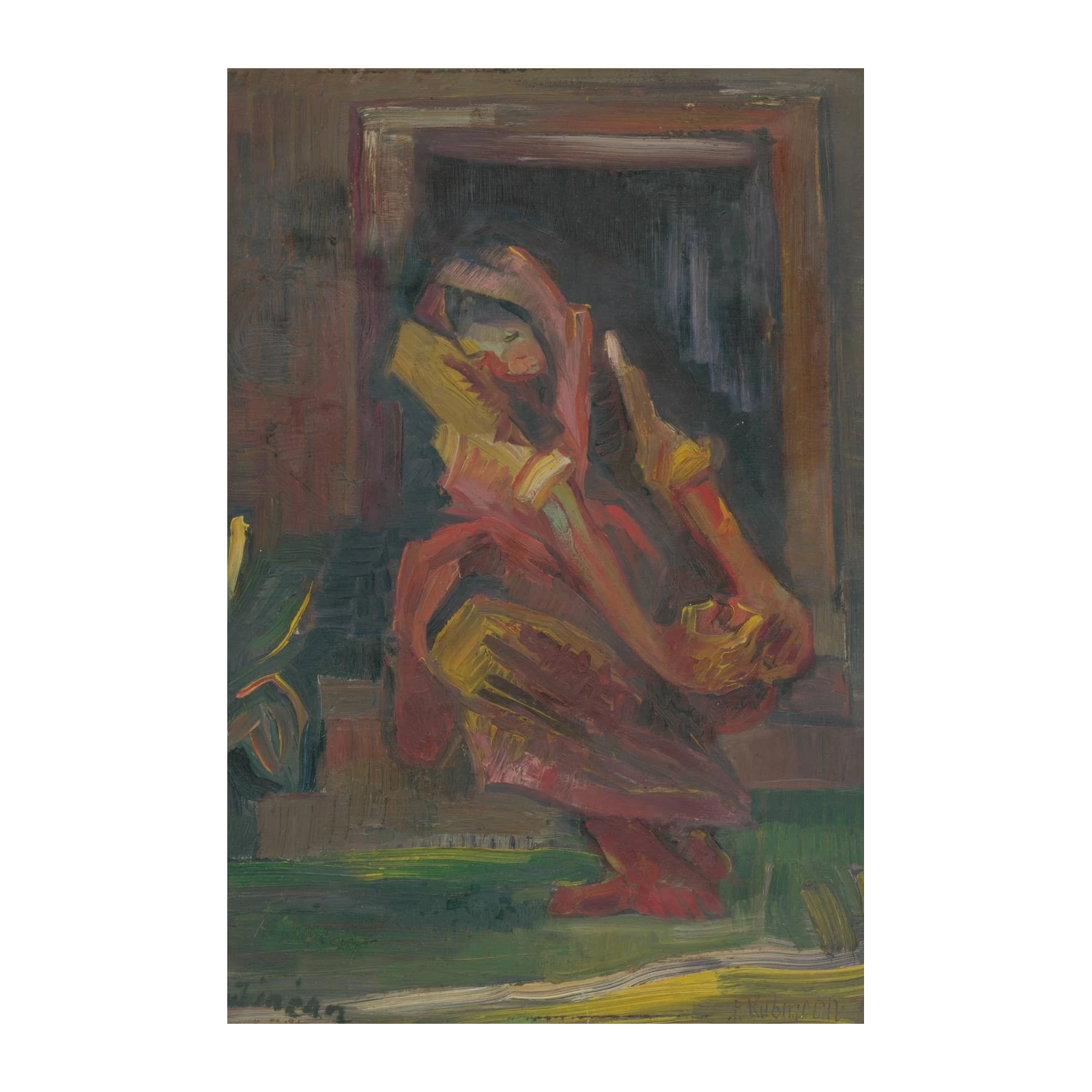 Earthy Tones Figure Study Wall Art