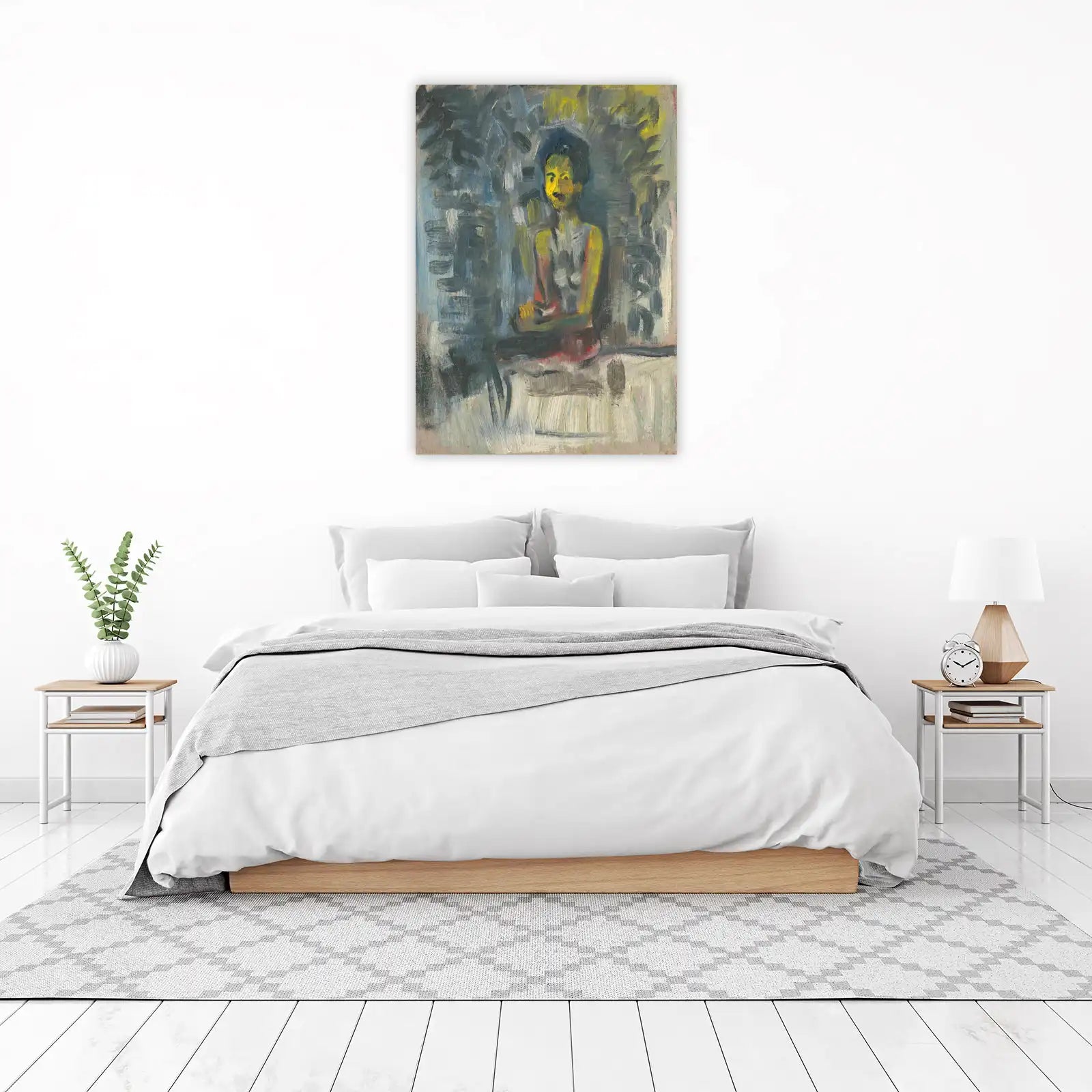 Expressive Portrait Figure Abstract Wall Art