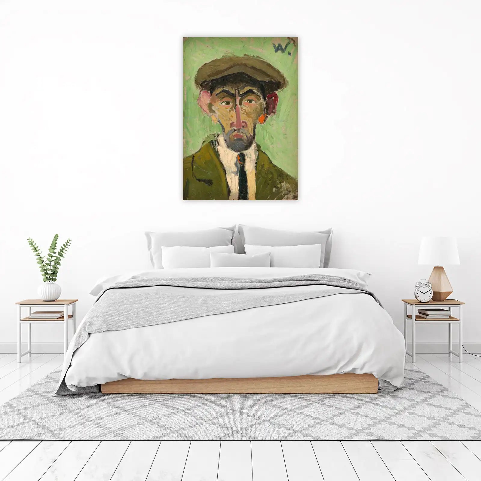 Expressive Portrait of a Man Wall Art