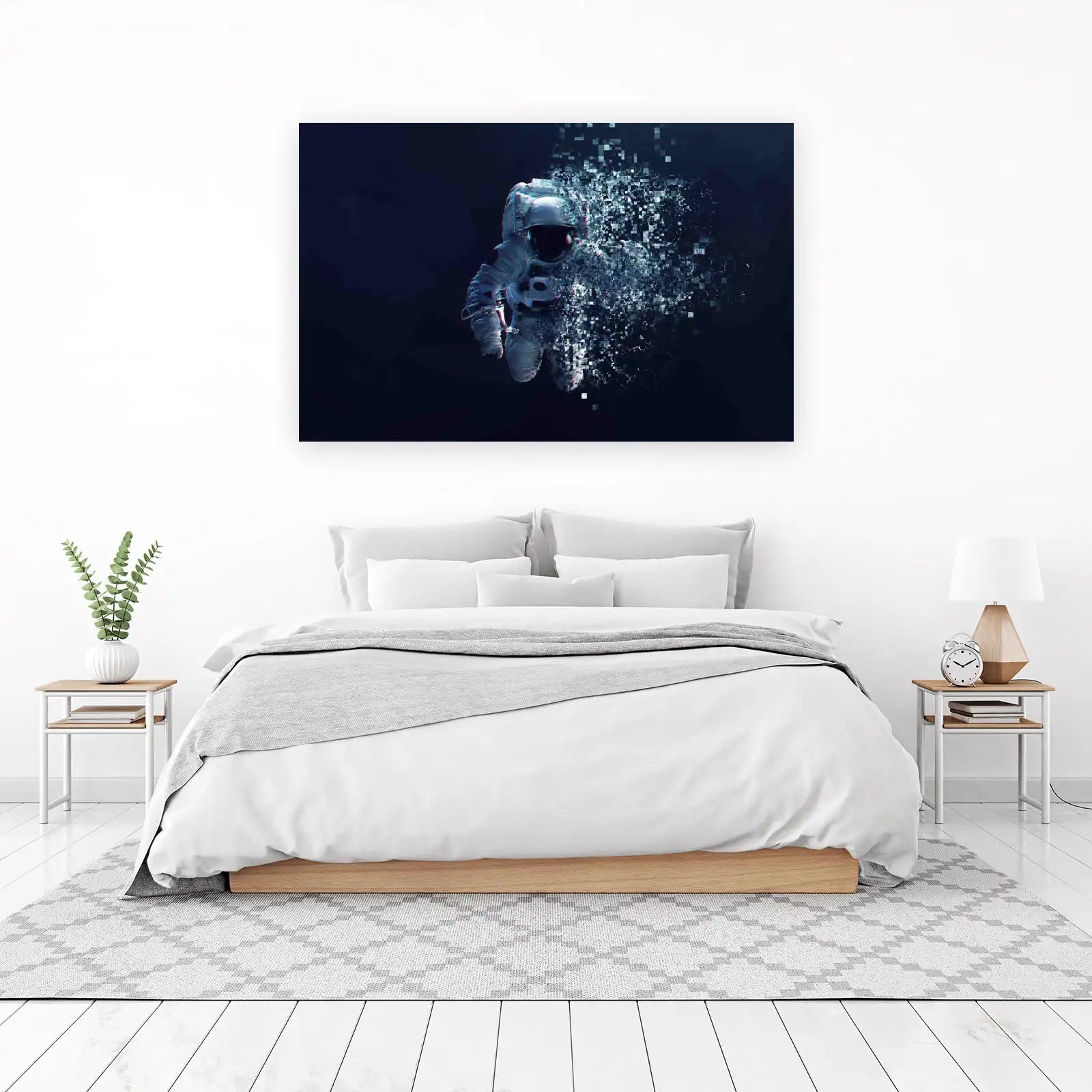 Astronaut Disintegration Galaxy Wall Art