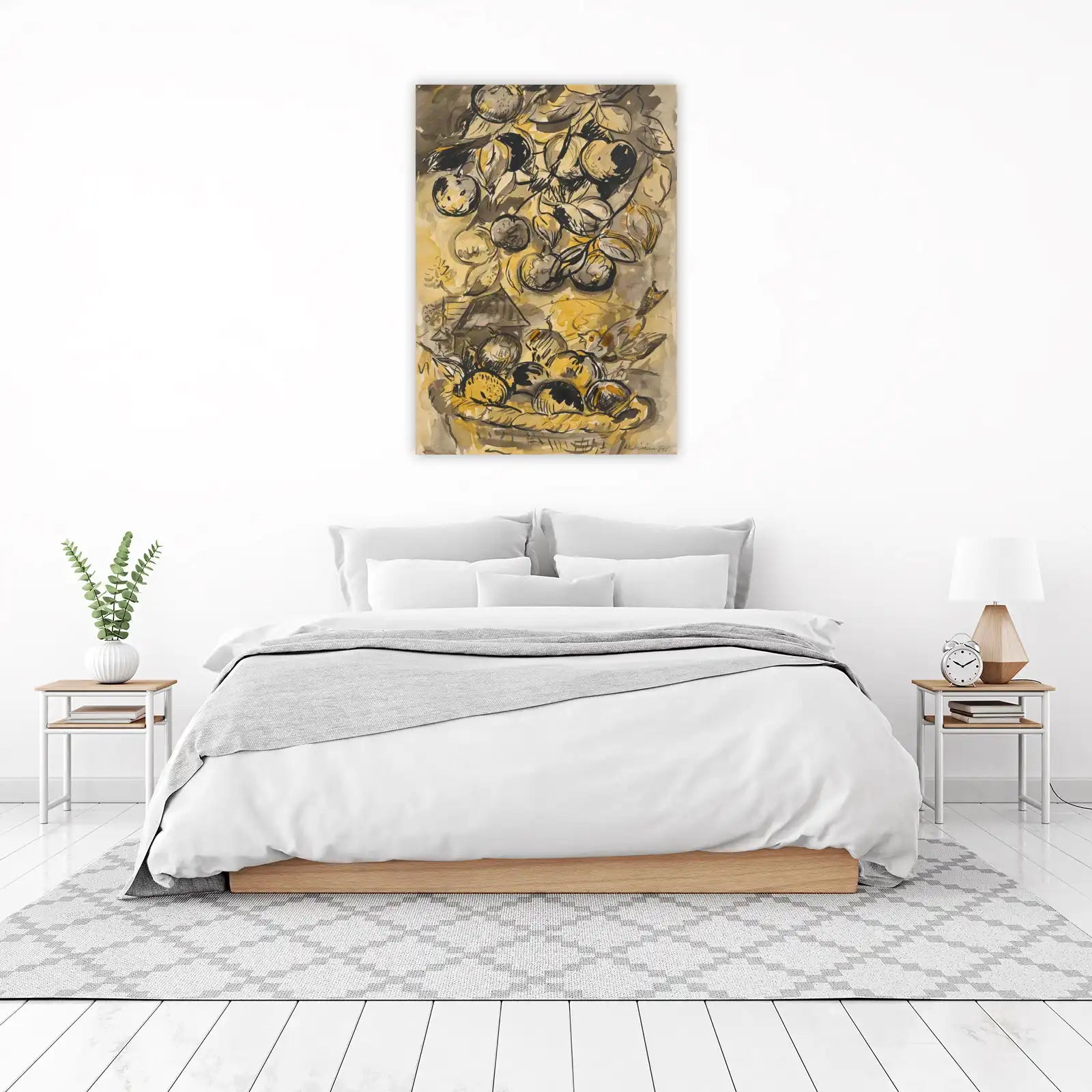 Rustic Orchard & Bird Still Life Wall Art