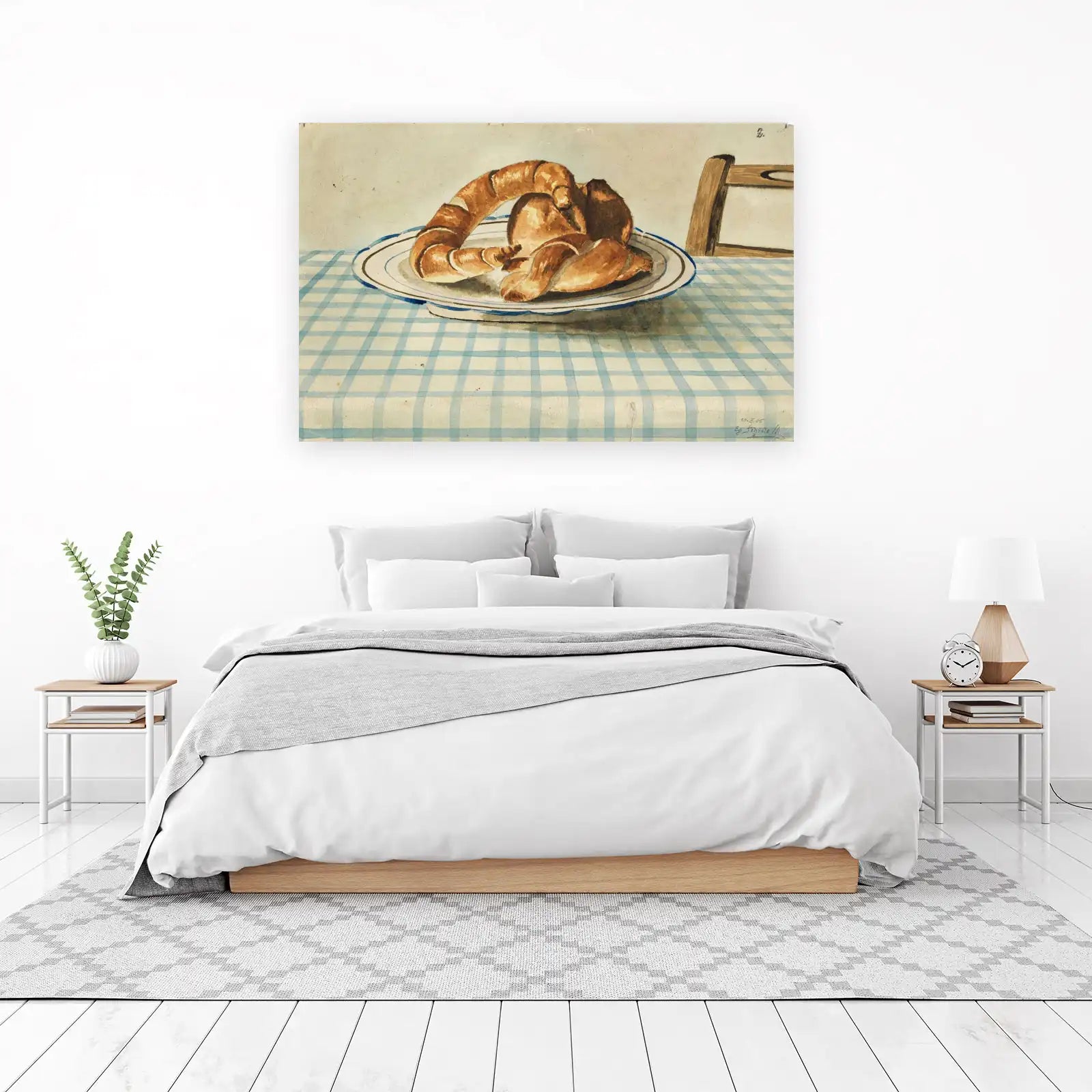 Artistic Croissant Still Life Wall Art