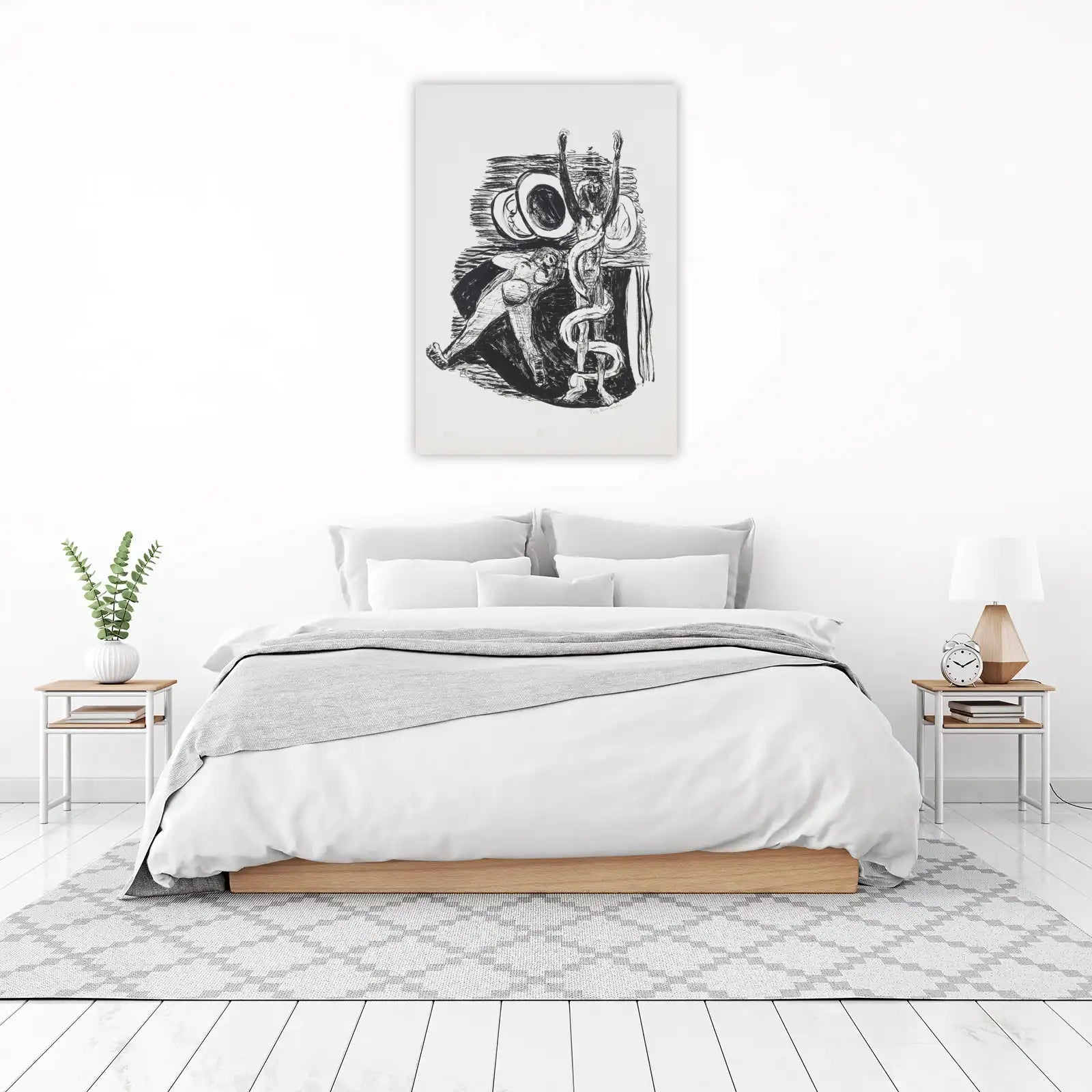 Figurative Serpent Embrace Wall Art