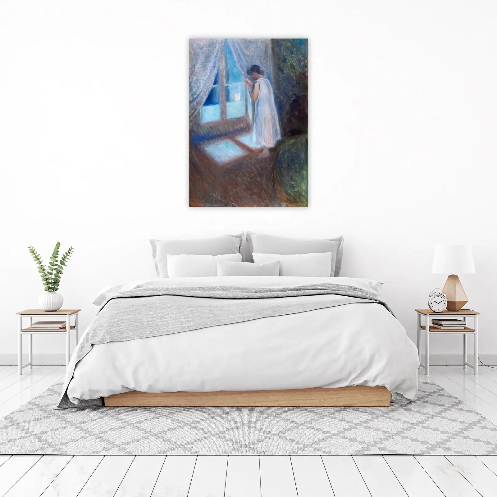 Impressionist Woman at Window Wall Art