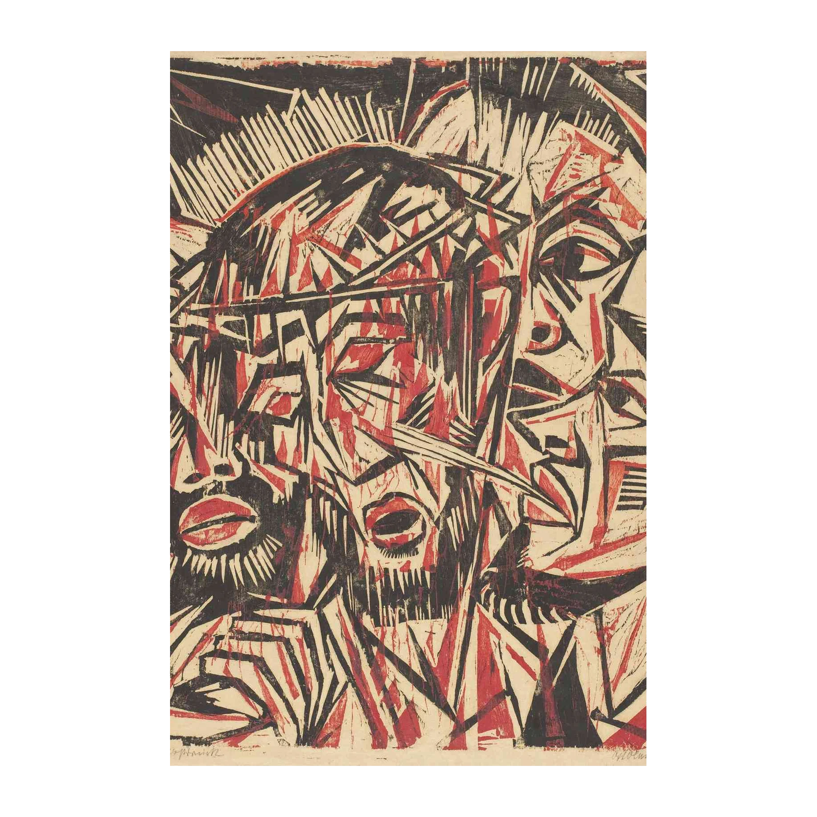 Expressionist Christ Crown of Thorns Wall Art