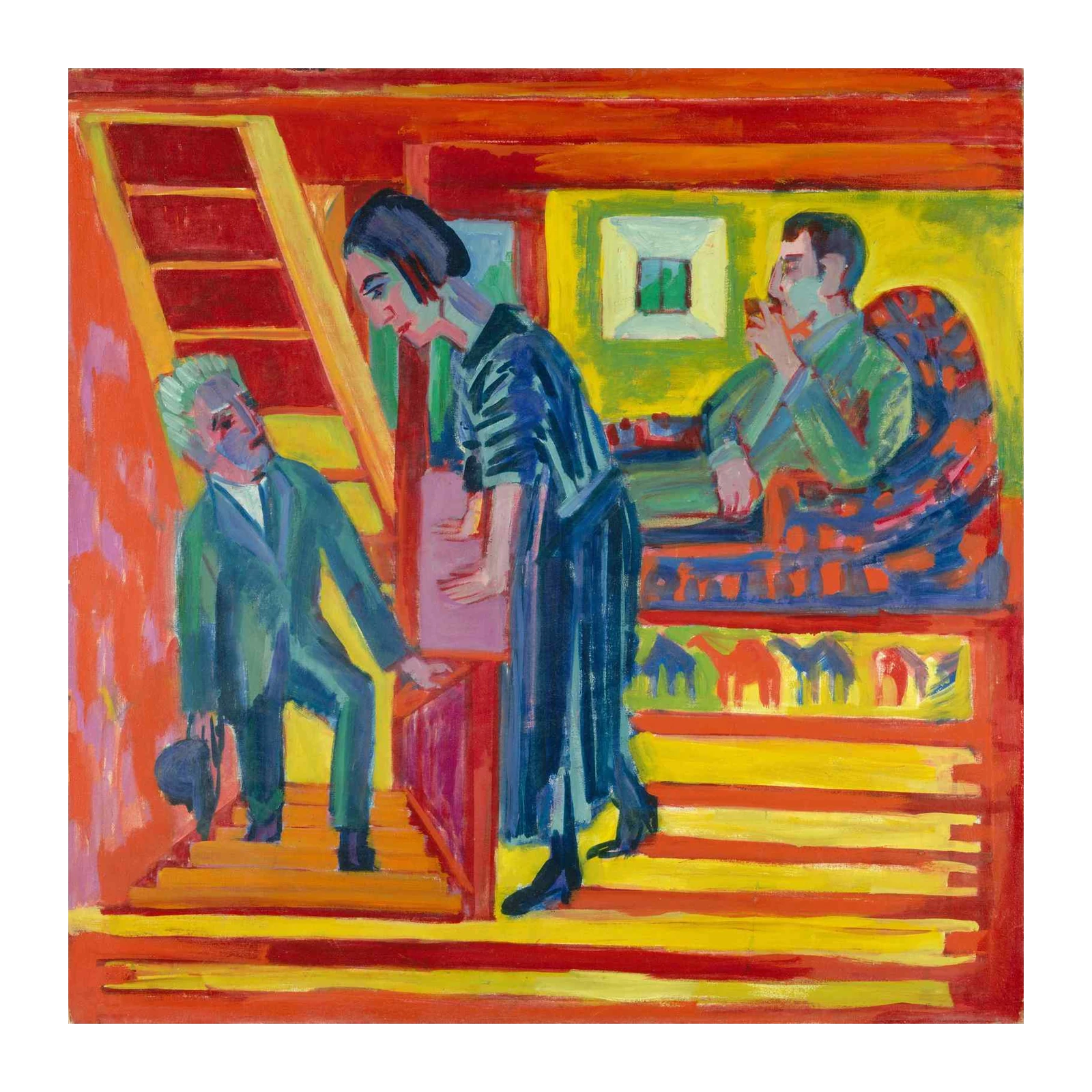 Vibrant Interior Scene Wall Art